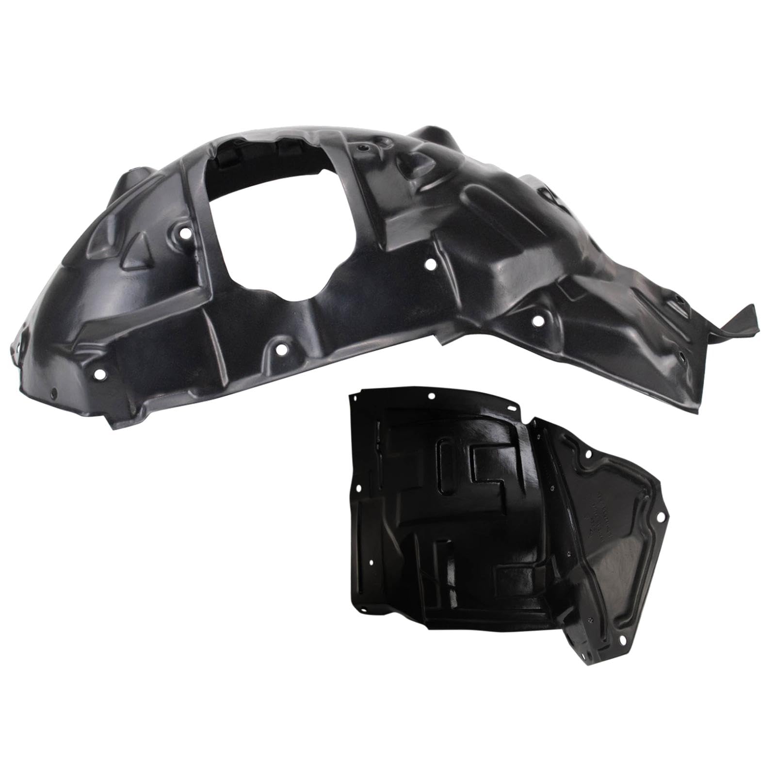 Trq Front Inner Fender Liner Set Compatible With 2009-2015 Mazda Mx-5 Miata Ma1248137 Ma1251103