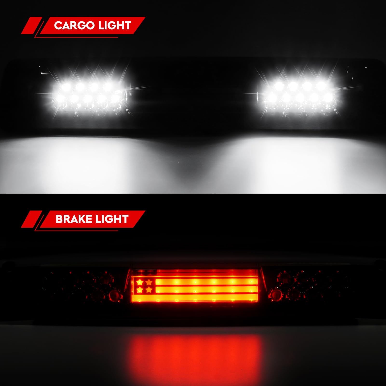 Tresound Led 3Rd Brake Cargo Light For 2002-2008 Dodge Ram 1500; 2003-2009 Dodge Ram 2500 3500, Third Center High Mount Stop Lam