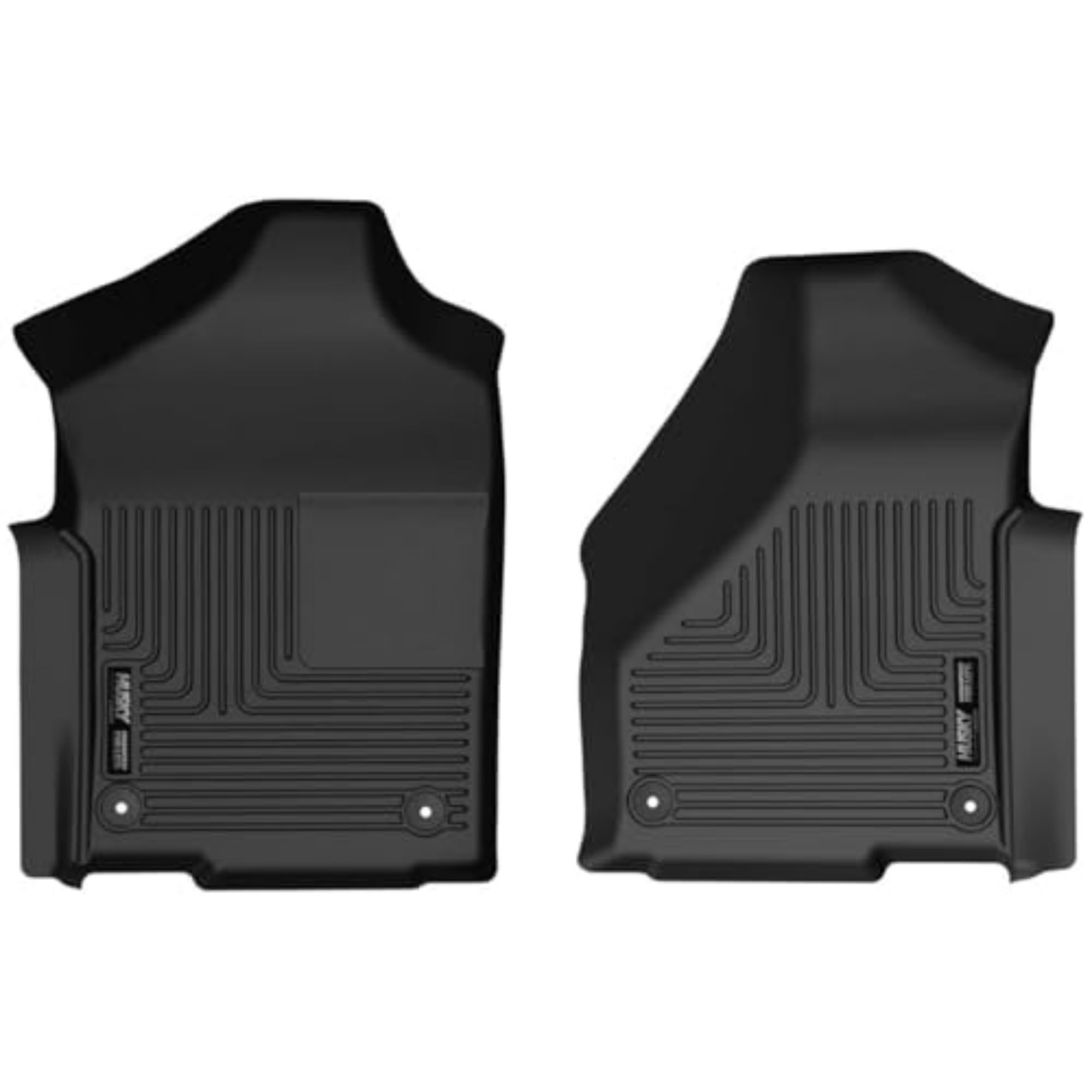 Husky Liners Weatherbeater Floor Mats | Fits 2019-2024 Ram 2500, 3500 Standard Cab w/Vinyl Flooring | Front Row, 2-pc Black - 13