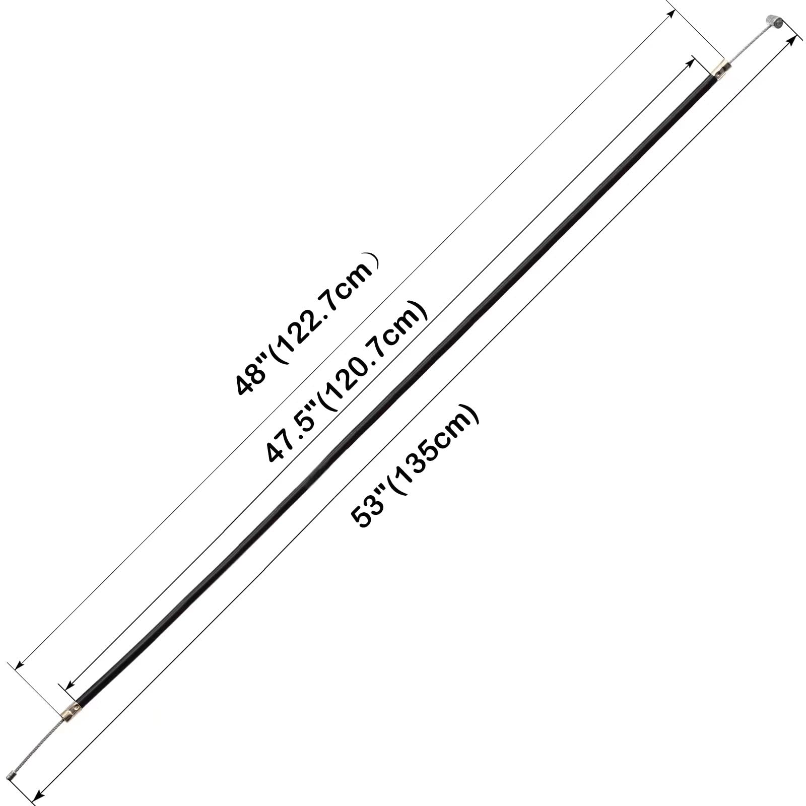 Royitay Universal 48 Inch Throttle Cable 53'' Inner Cable For Mini Bike Pit Dirt Bike Go Kart Atv Predator 212 Ct200U Baja Mb165