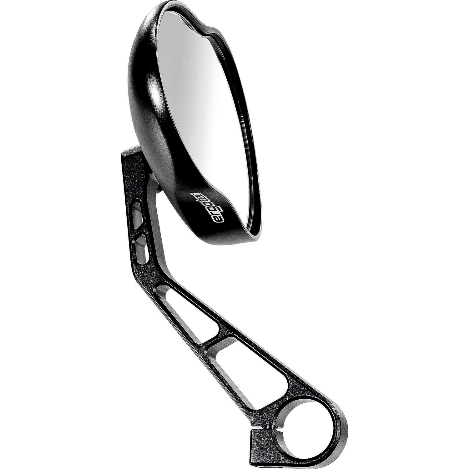 Ergotec M-99 Bicycle Rear View Mirror, Dimensions 121 X 78-66 Mm, Aspherical Mirror Surface For Large Viewing Area & Reduced Bli