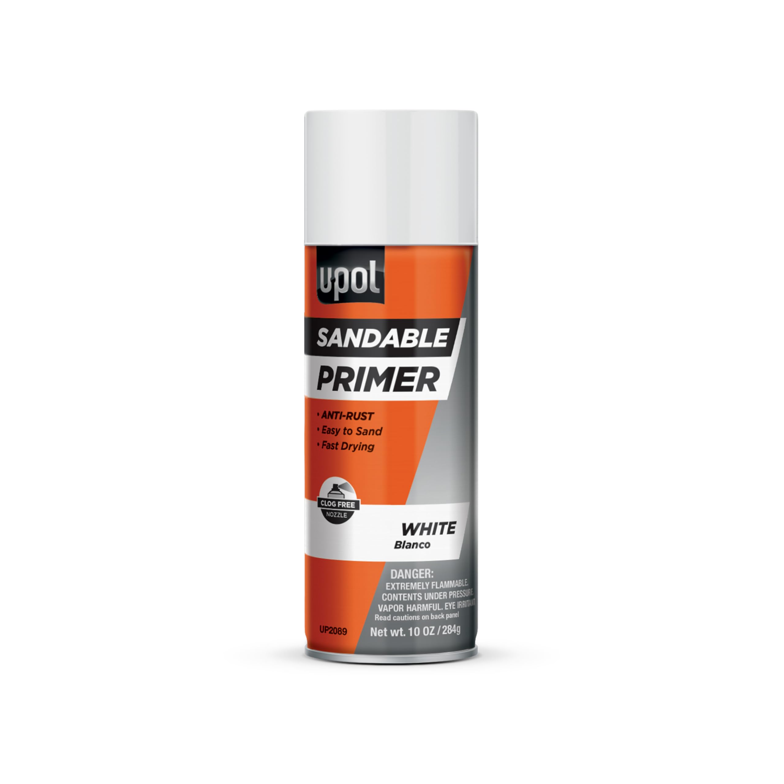 U-POL Sandable Primer, Fast-Drying, Durable & All-Purpose Primer Spray With Anti-Rust Technology, White