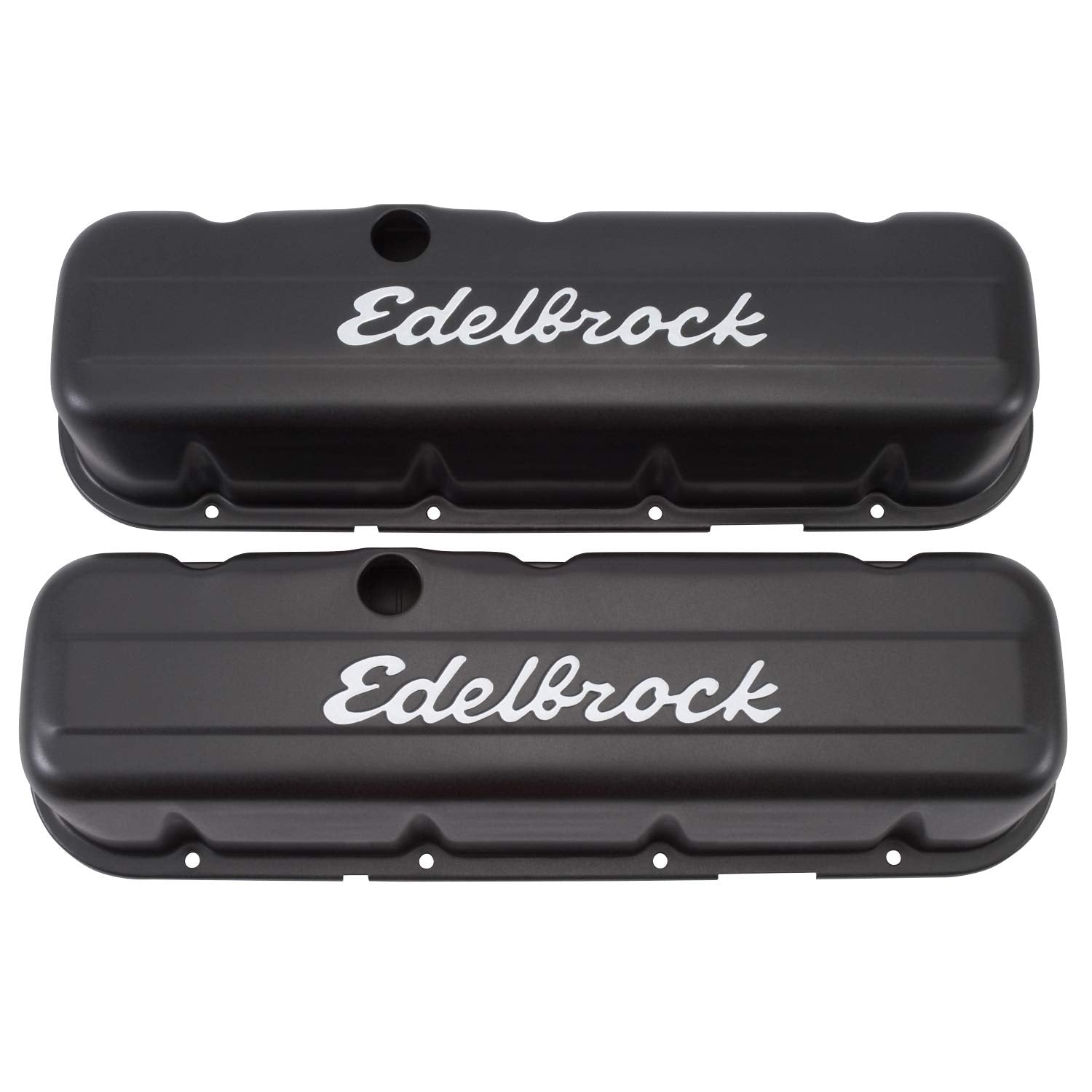 Edelbrock 4683 Signature Series Valve Cover Tall Profile Black Signature Series Valve Cover