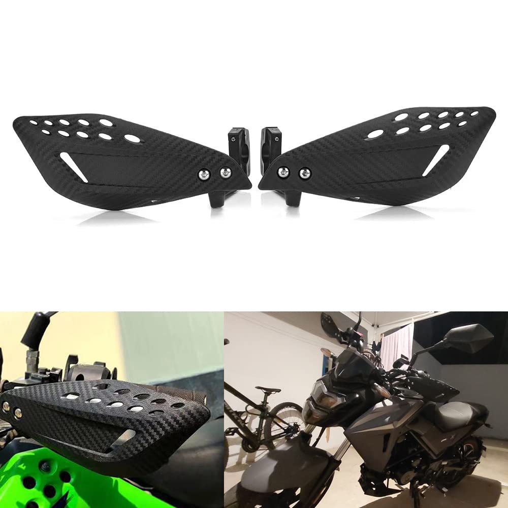 Kucehiup Motorcycle Handguards 7/8' 22Mm Universal Hand Guards Black