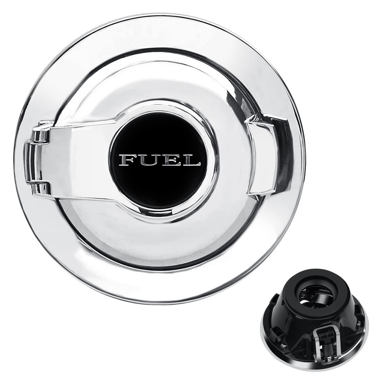 68250120Aa Fuel Filler Door Cap Electroplate Silvery Gas Cover Cap Vapor Edition Compatible With 2008-2023 Dodge Challenger