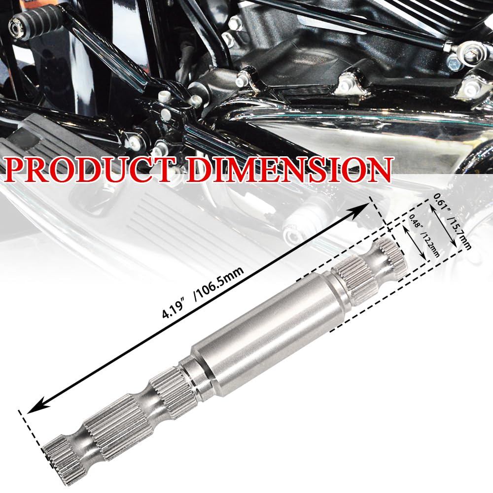 Wowtk Inner Steel Shifter Lever Shaft Fits For Harley Touring Electra Glide Road Glide Road King Street Glide Ultra Limited Cvo 2017-2023