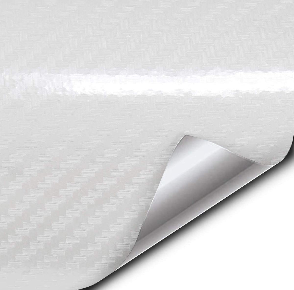 Vvivid Epoxy High Gloss Carbon Vinyl Automotive Wrap Film Diy Easy To Install No Mess (1.5Ft X 5Ft, White)
