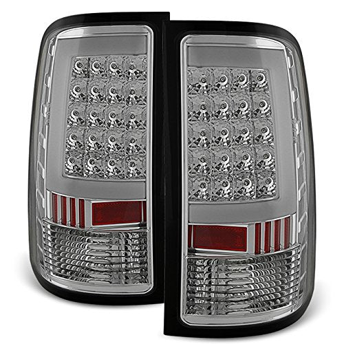Akkon - For 07-13 Sierra 1500 07-14 Sierra 2500 3500 Hd Pickup Truck Chrome G2 Led Tail Lights Brake Lamps Pair