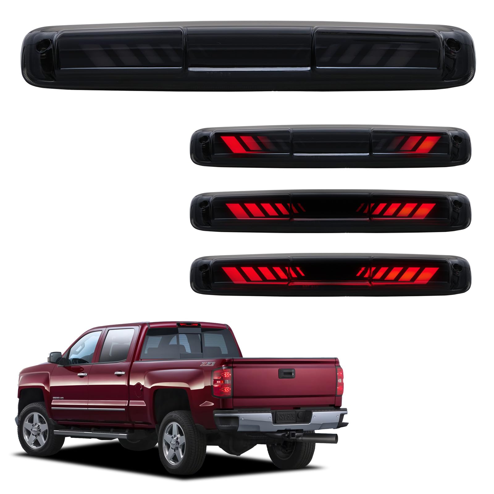 Cxdar Third 3Rd Brake Light For 1999-2006 Chevy Silverado/Gmc Sierra 1500 2500 3500Hd, 2007 Silverado/Sierra Classic Model Led T