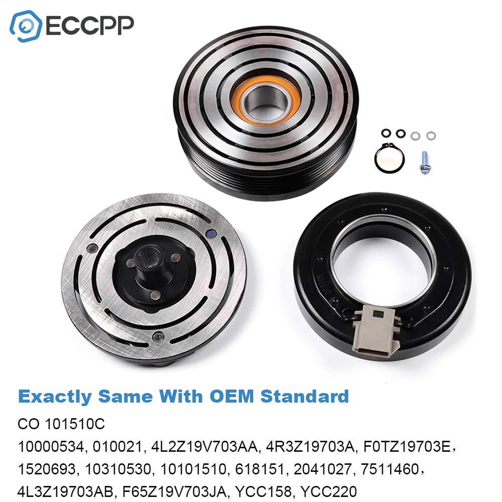 Eccpp Ac Compressor Clutch 1997-2006 Fit For Ford For F-150 4.2L 4.6L 5.4L Ac Clutch