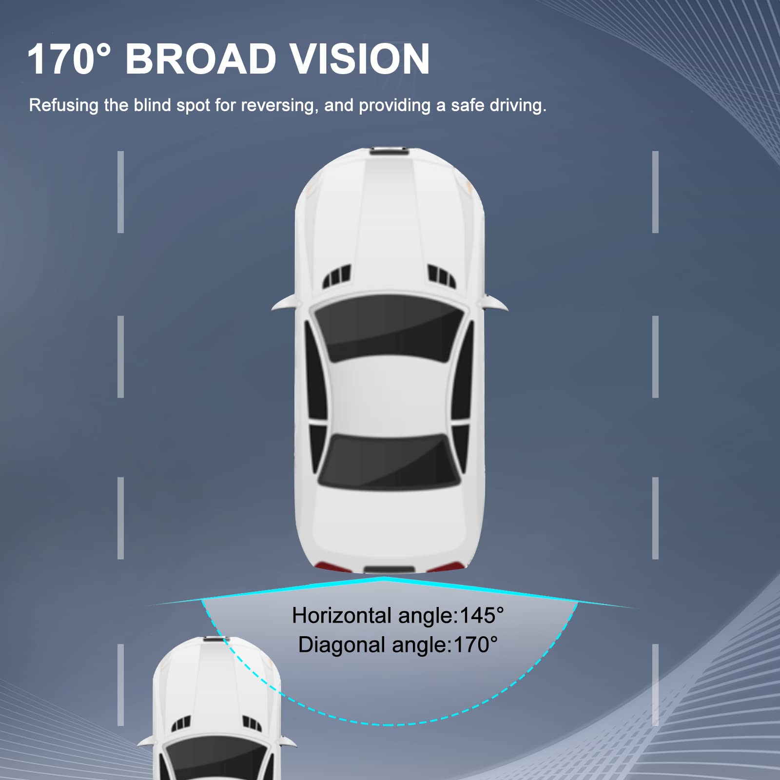 Aishan Rear View Backup Camera Parking Assist Camera Compatible With Ford Edge 2011-2015 Replace# Bt4Z-19G490-B