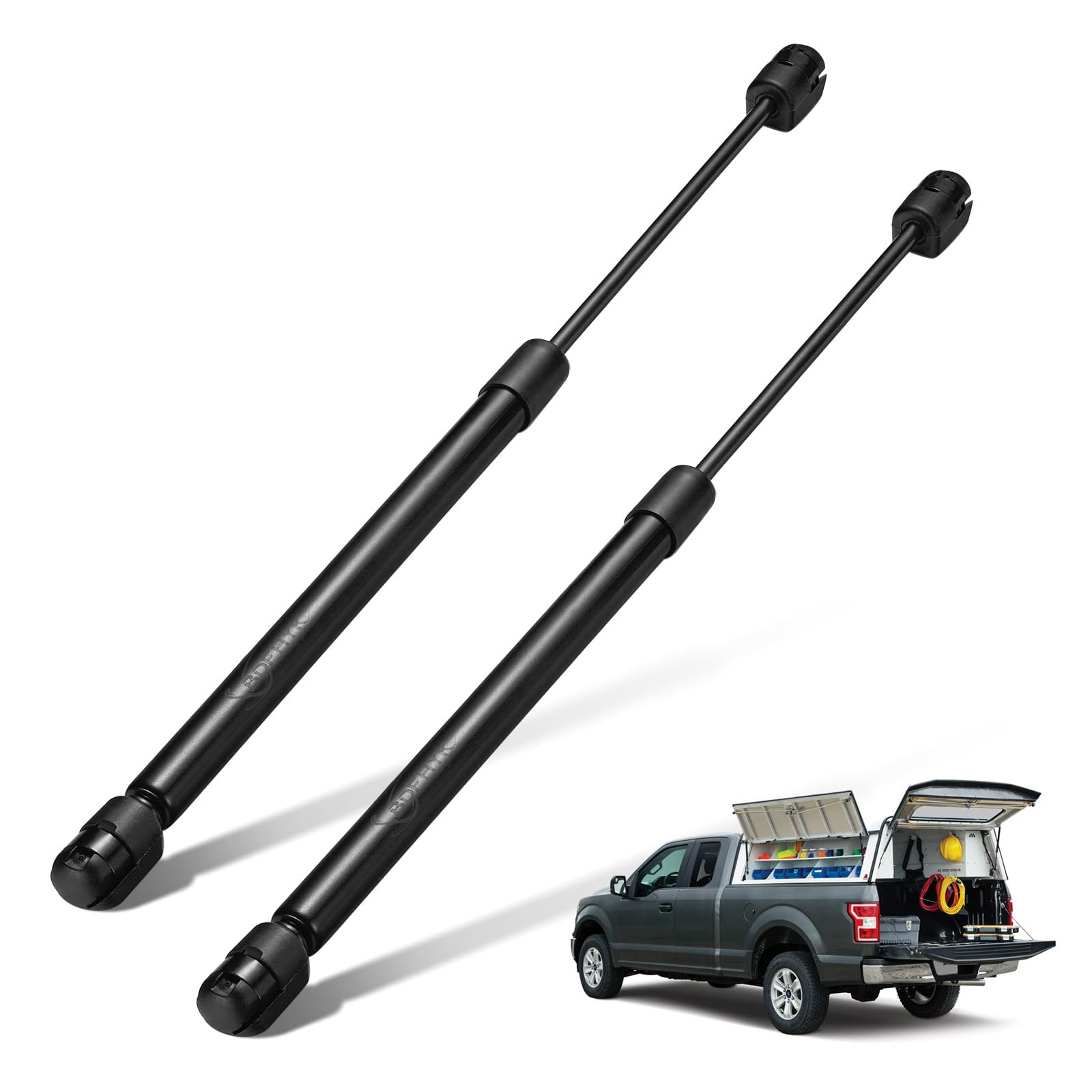 C1609209 16 inch 38 Lbs (169 N) Camper Shell Shocks Lift Support Gas Springs Struts Props for Leer are ATC Tacoma Topper, Rust