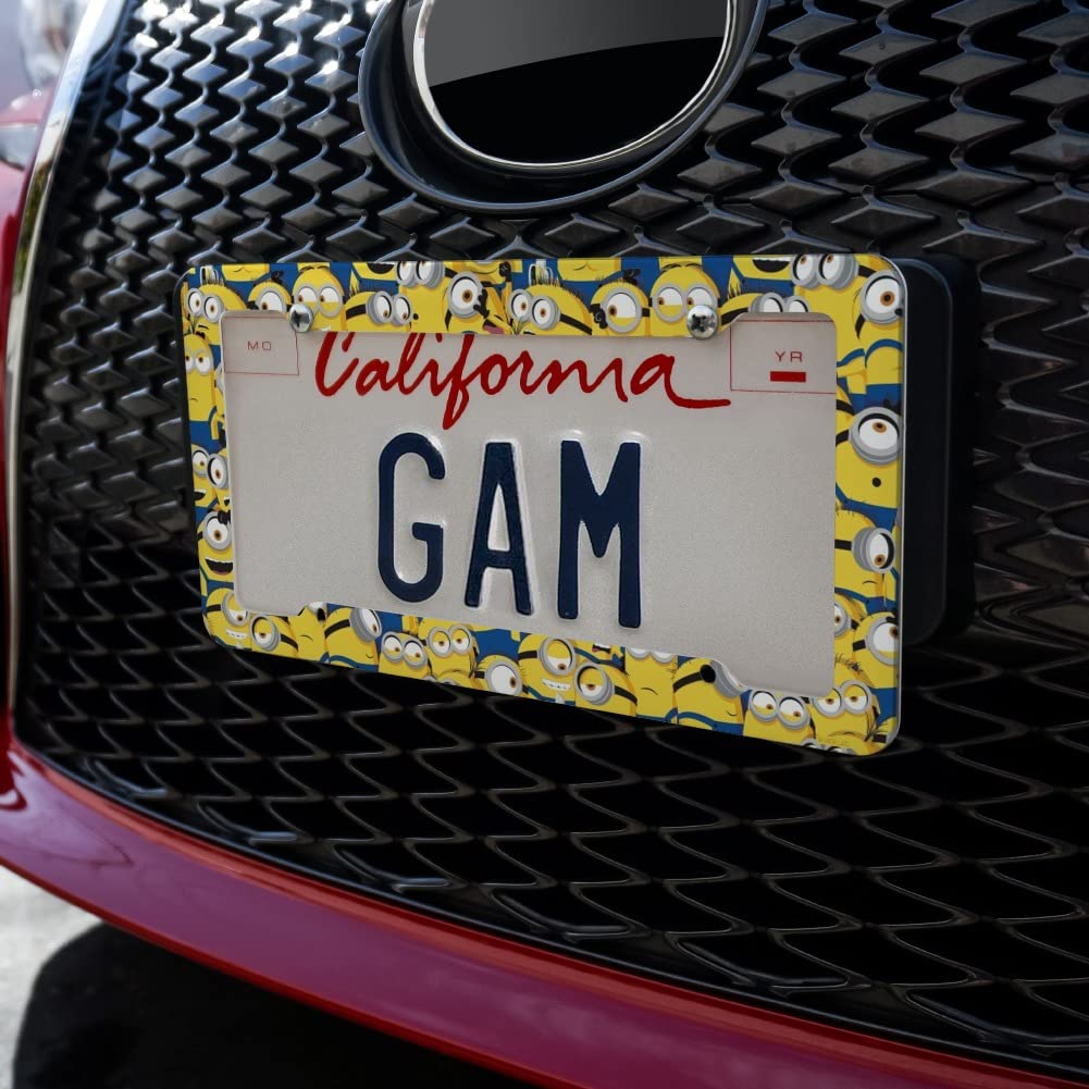 GRAPHICS & MORE Minions License Plate Frame - Multi-Color Plastic, One Size