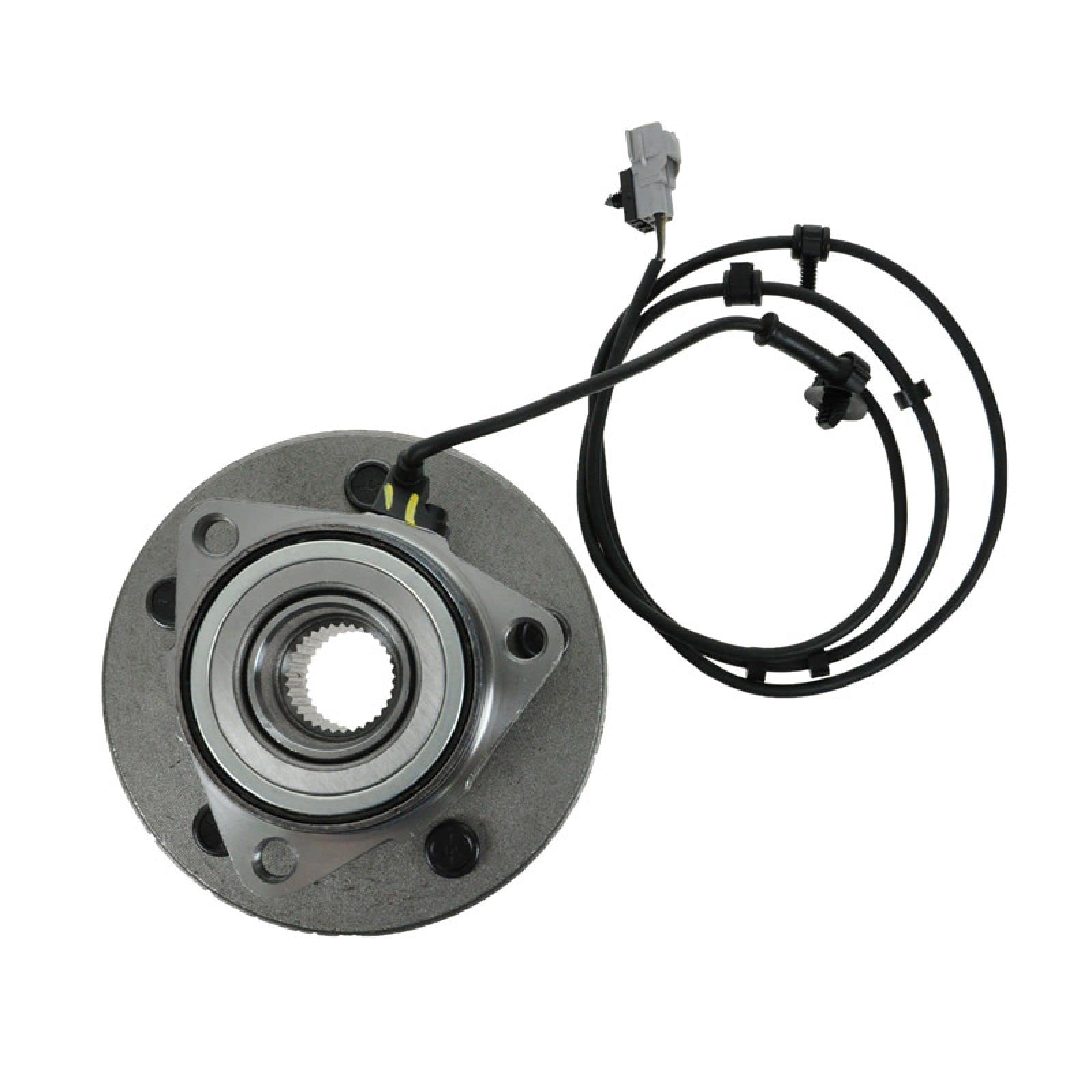 Trq Front Wheel Bearing & Hub Assembly 4Wd With Abs Sensor Compatible With 2000-2001 Dodge Ram 1500