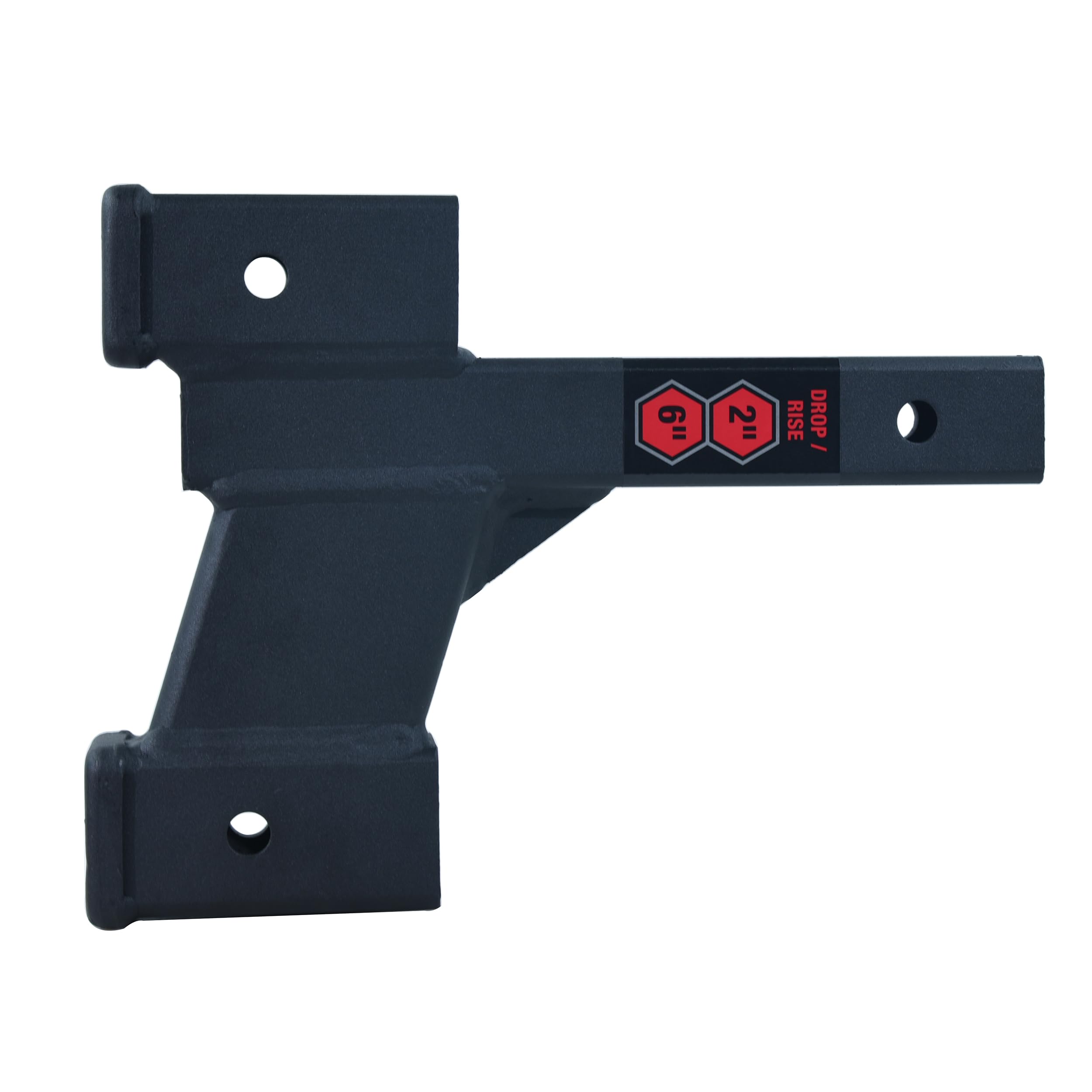 Toptow 64086 Trailer Dual Hitch Extender, 2-1/4-Inch & 8-1/4-Inch Rise/Drop, 2'' Receiver, 2-Inch Shank, 7500Lbs Capacity