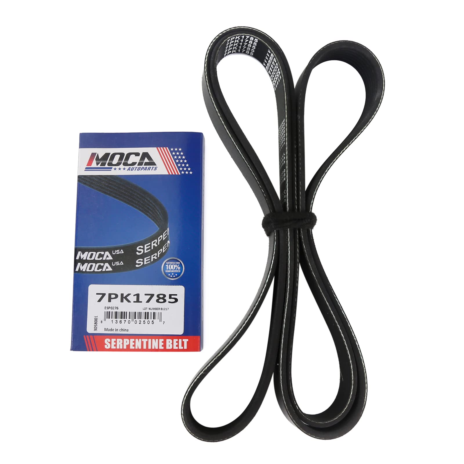 Moca 7Pk1785 Epdm Serpentine Belt For 03-07 Honda Accord 2.4L