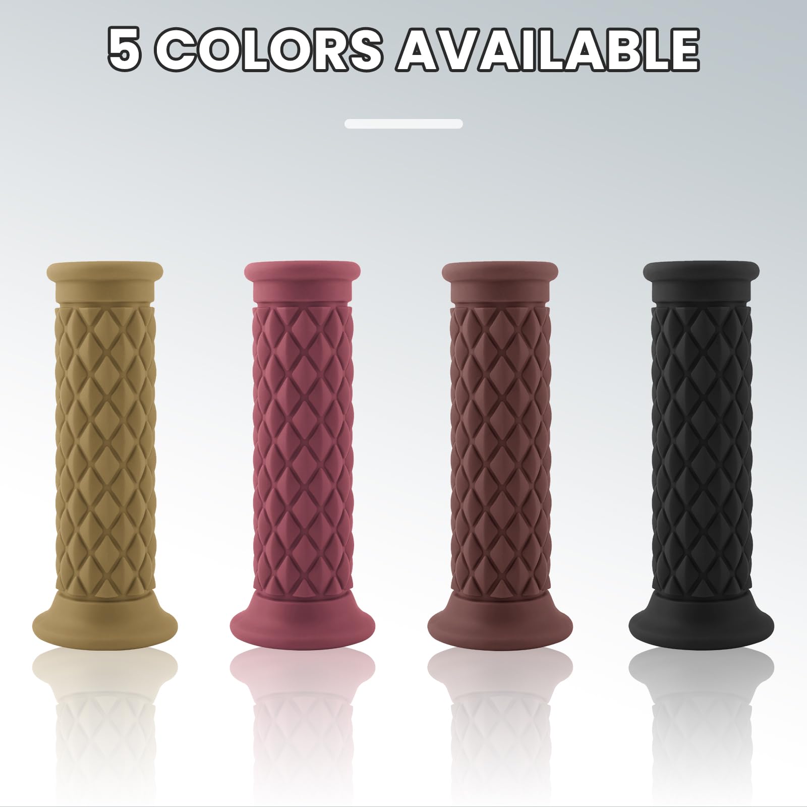 Surpassme 7/8'' Motorcycle Open Bar End Grip Thruster Grip 7/8'' 22Mm 24Mm Motorcycle Comfort Hand Handlebar Grip Thruster Grip(