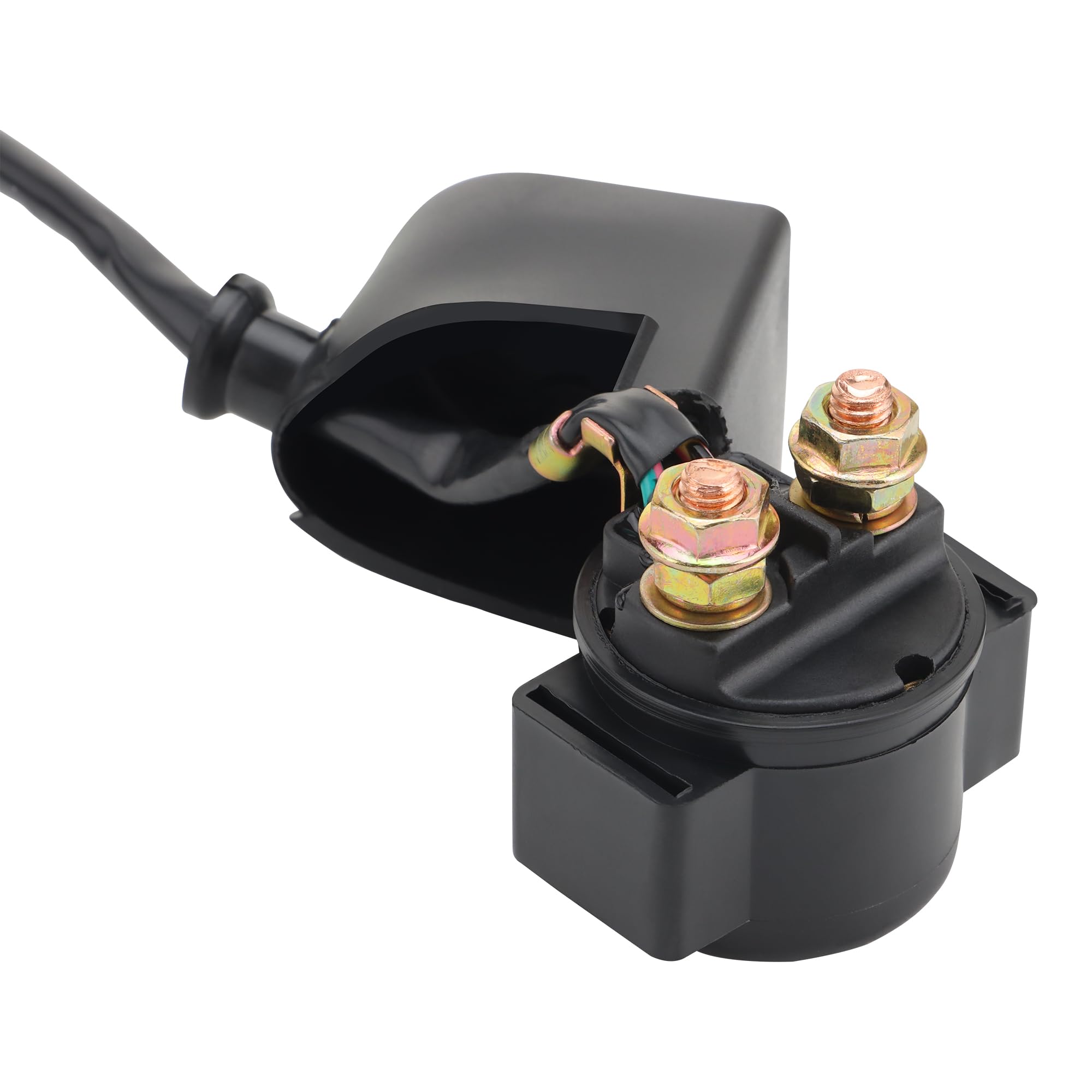 GOOFIT 2 Pin Starter Solenoid Relay Replacement for 50cc 70cc 90cc 110cc 125cc Taotao Kazuma Sunl ATV Dirt Bike Pocket Bike Go Kart