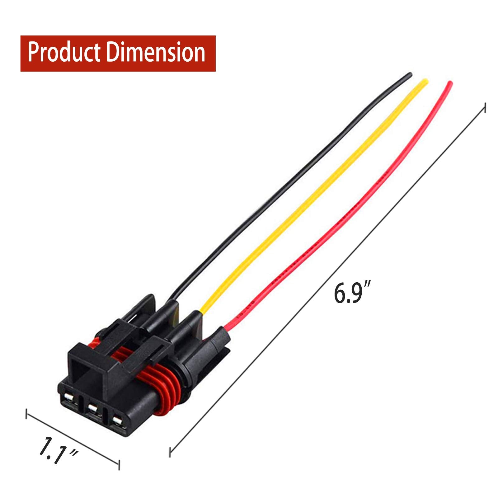 Unigt Pulse Power Plug Connector Pigtail Compatible With Polaris Rzr/Pro Ranger Xp 1000 Rs1 General Pulse Bus Bar Power Harness