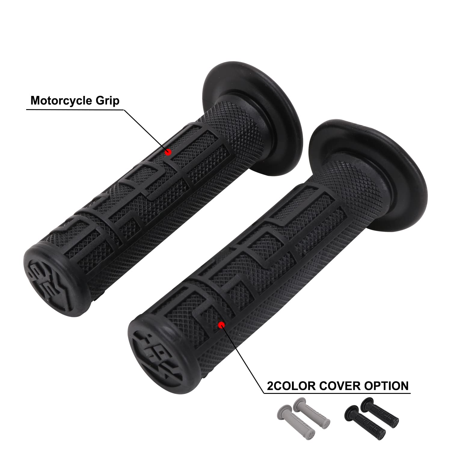 JFG Racing Sur Ron Handlebar Grips Dirt Bike Handle Bar Grips for Surron Light Bee X/S Segway X260/X160 Electric Bike EBike Blac