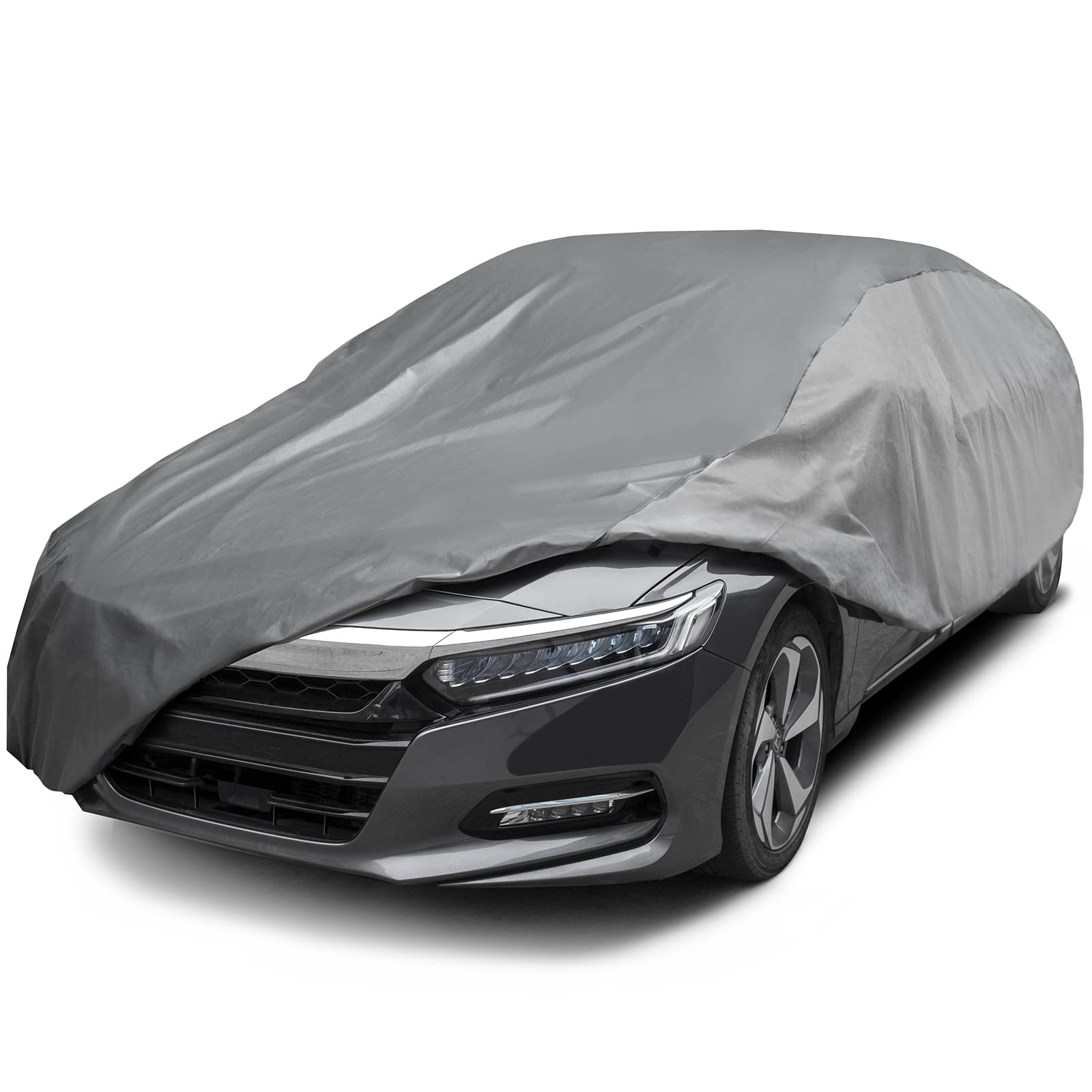 XCAR Ultra Light Waterproof Car Cover for Automobiles All Weather Protection, Windproof & Breathable, Fits Sedan Up to 160''