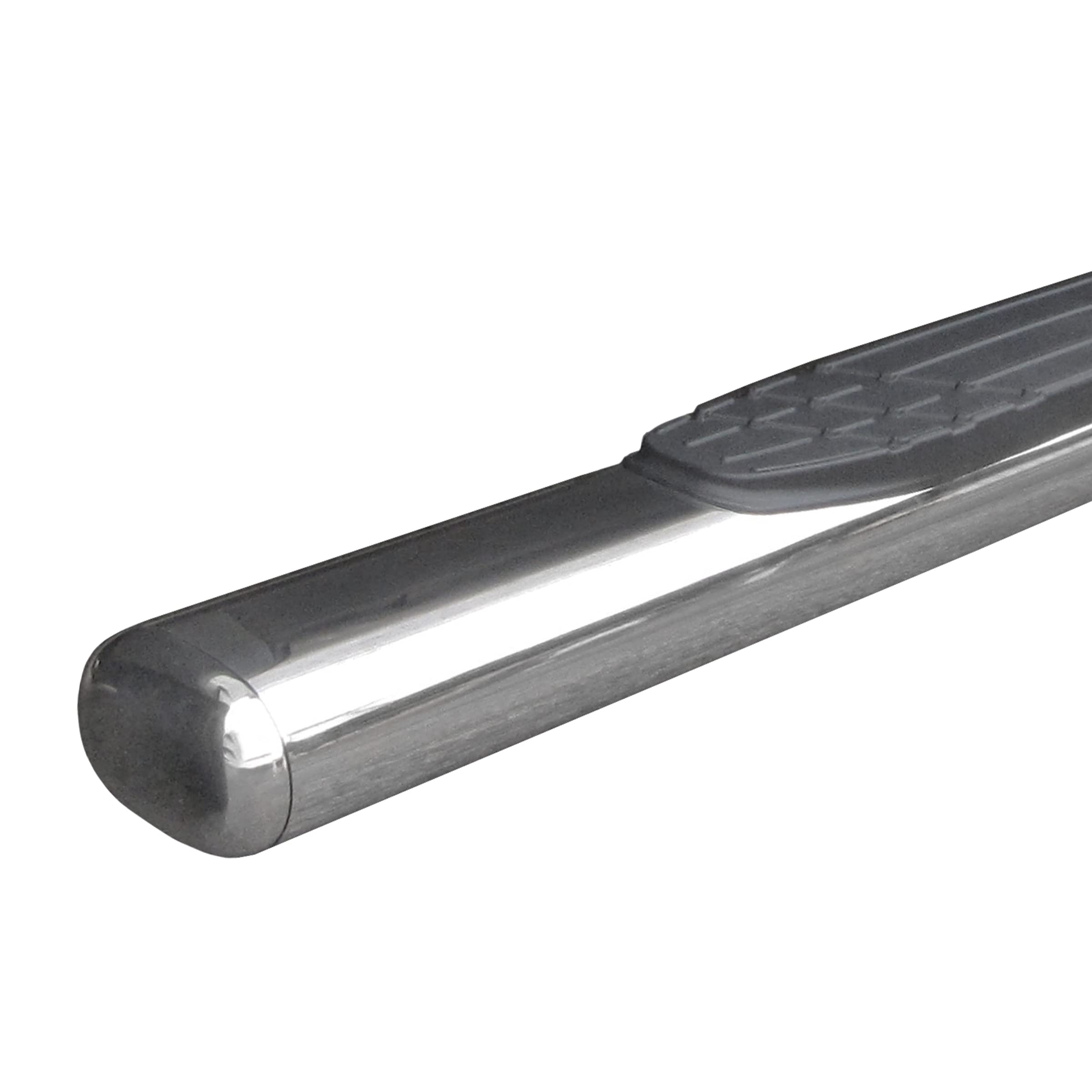 Go Rhino 4 Oval 1000 Series Sidesteps & Brackets | Stainless Steel, Polished | 104404787PS | Fits 2019-2025 Chevrolet Silverad