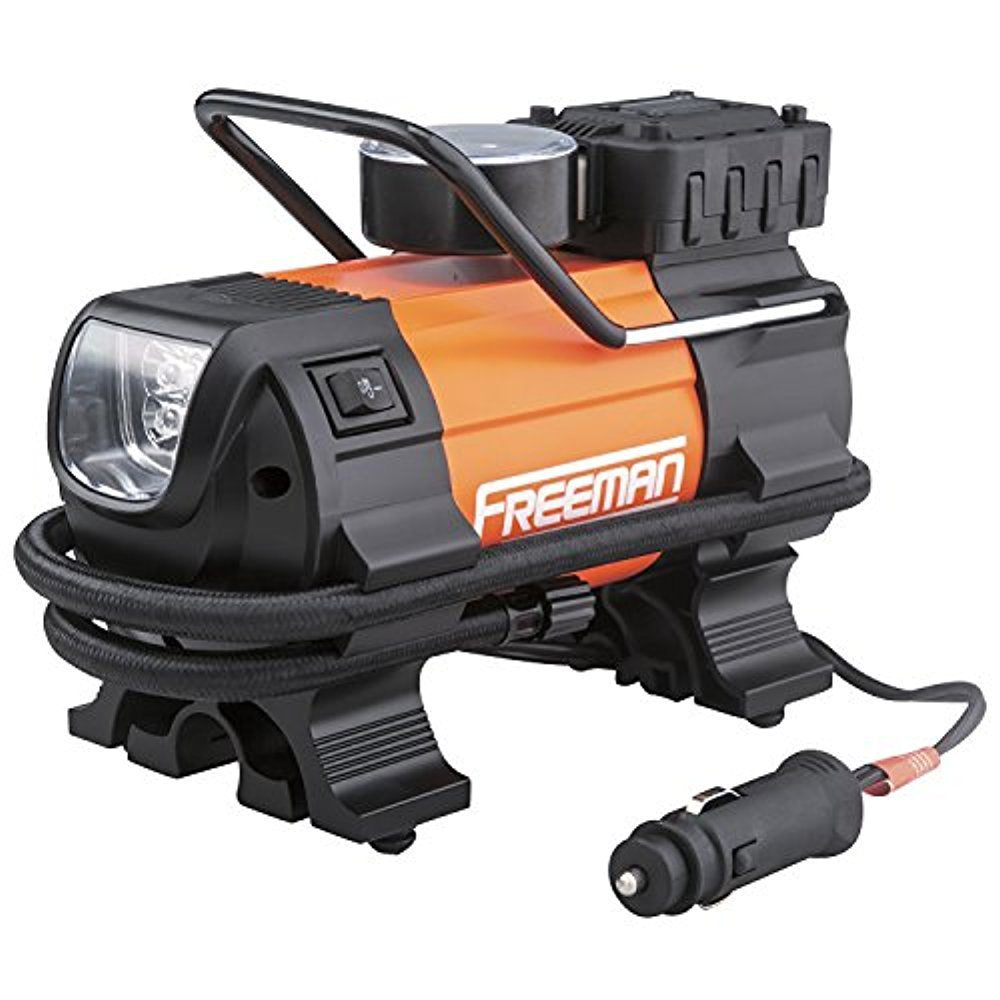 Freeman P30Lmti Portable 12V Tire Inflator With Gauge