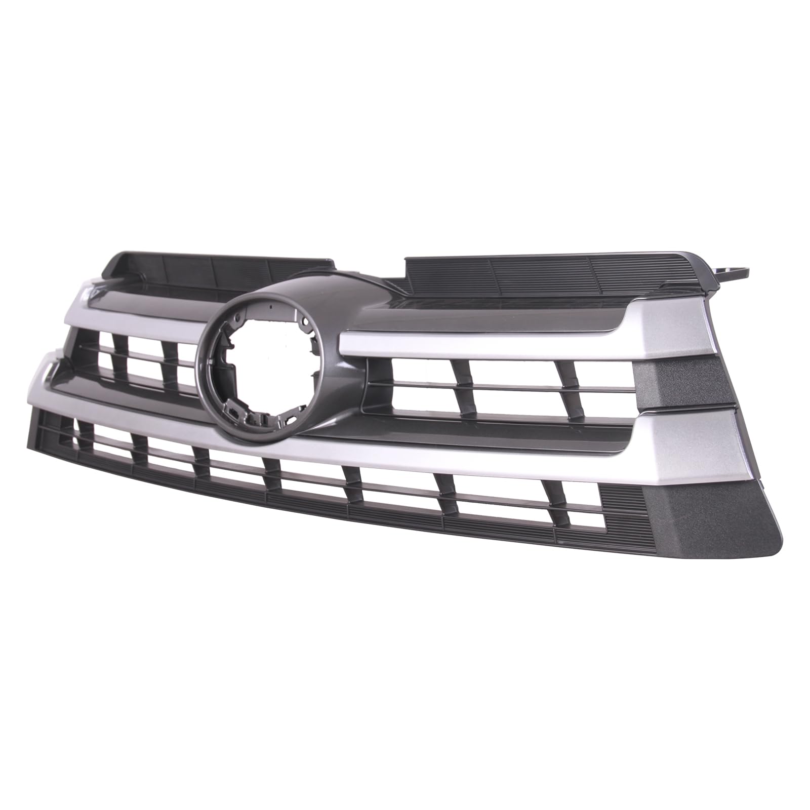 TYG (CAPA QUALITY) Front Grille Compatible with 2019 Toyota Highlander/Highlander Hybrid with Silver Molding, ABS OEM Replacemen