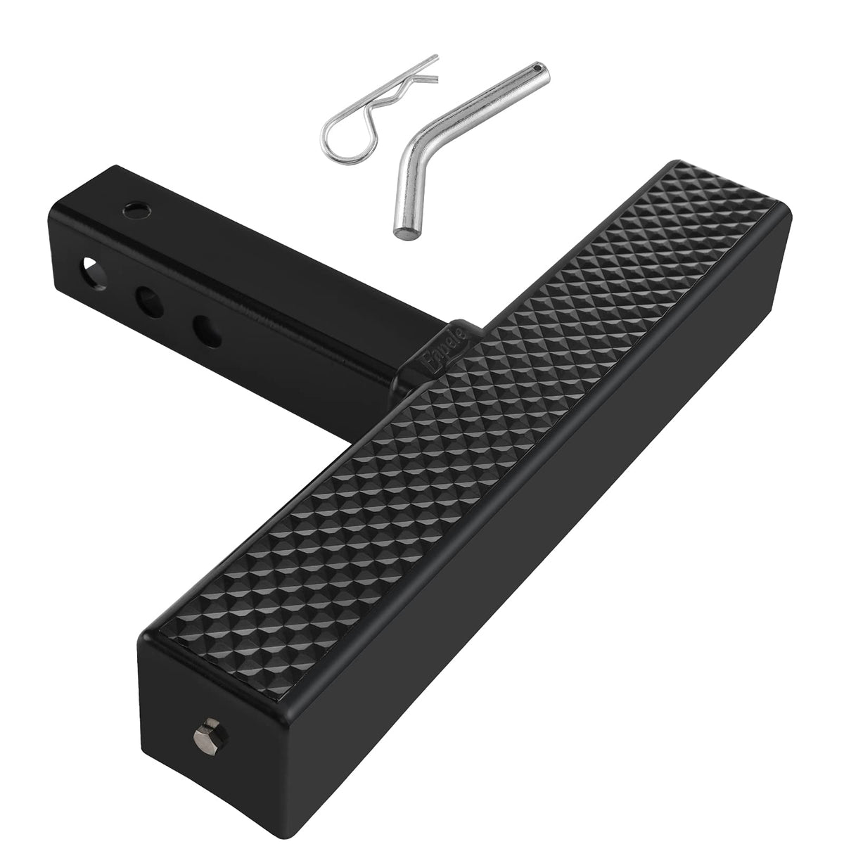 Eapele Hitch Step For 2 Receivers, Strong Steel Construction Rust Free Powder Coated Finish With Hitch Pin, 400Lbs Maximum Load