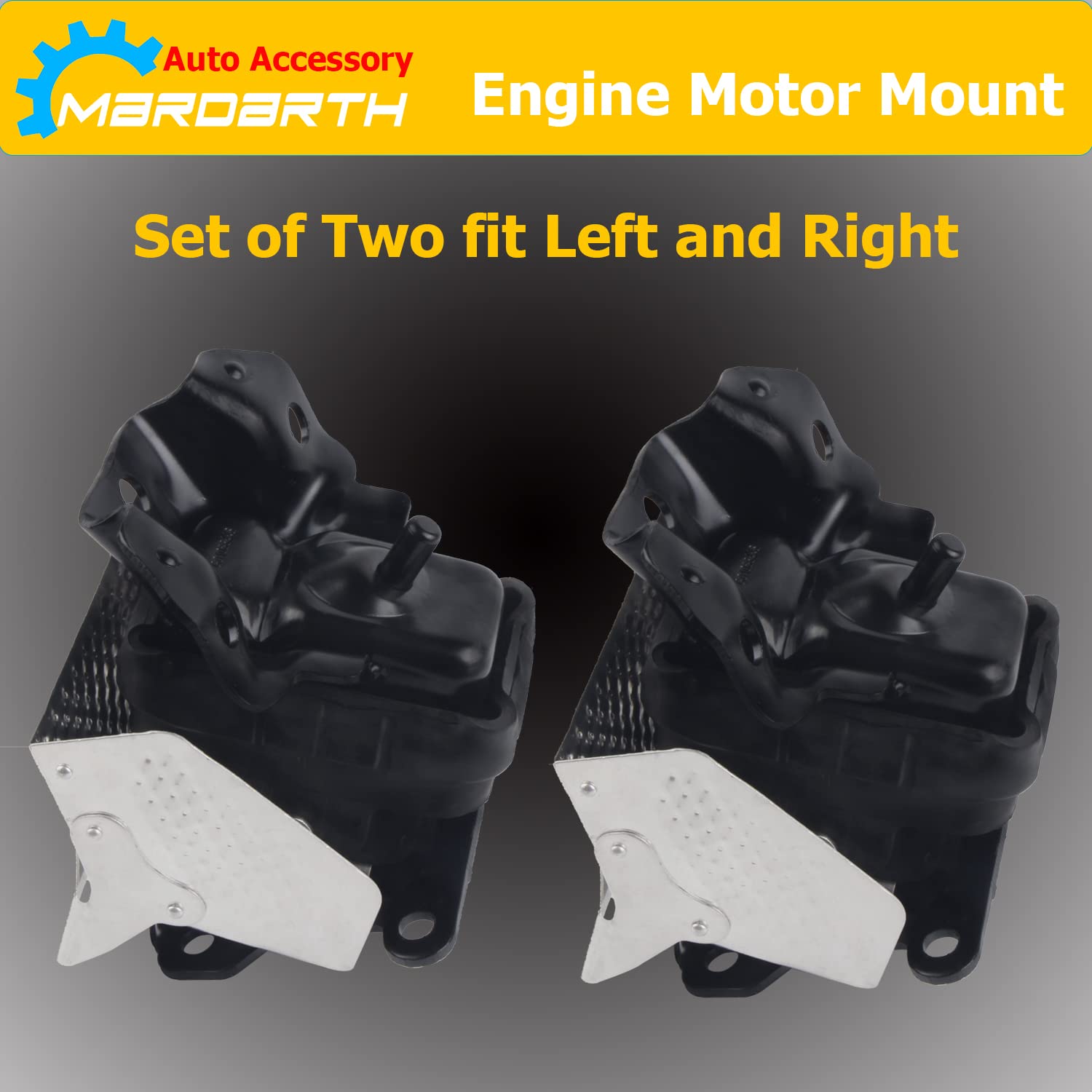 15854941 Engine Motor Mount Compatible With Fits 2007-2014 Tahoe Silverado Suburban Avalanche Sierra Yukon Escalade A5365Hy 15854939, Right And Left 2Pcs