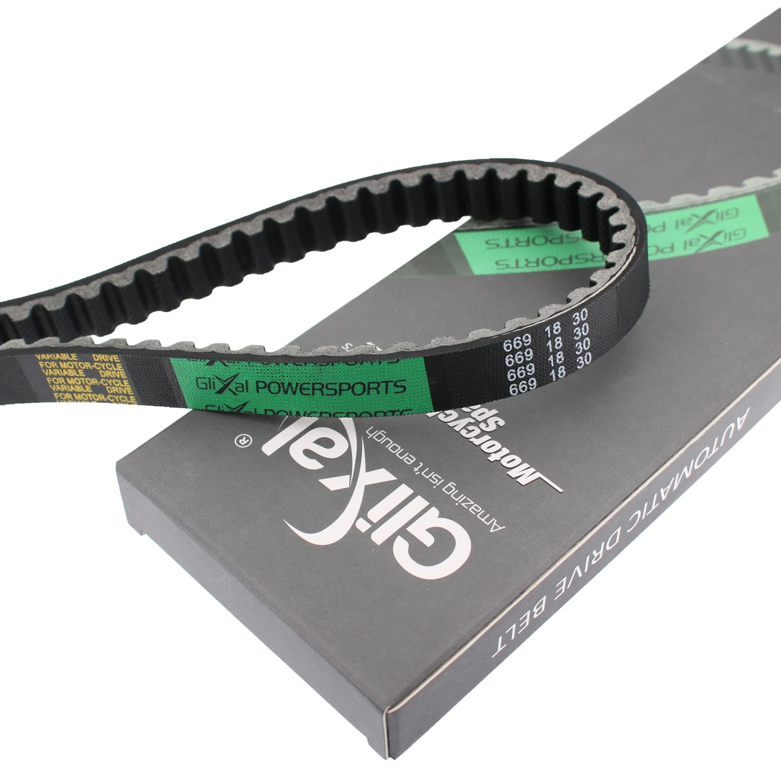 Glixal ATKS-032 139QMB Reinforced 669-18-30 Racing CVT Drive Belt GY6 49cc 50cc ROKETA Baja Tank JMSTAR TAOTAO JONWAY Scooter Mo