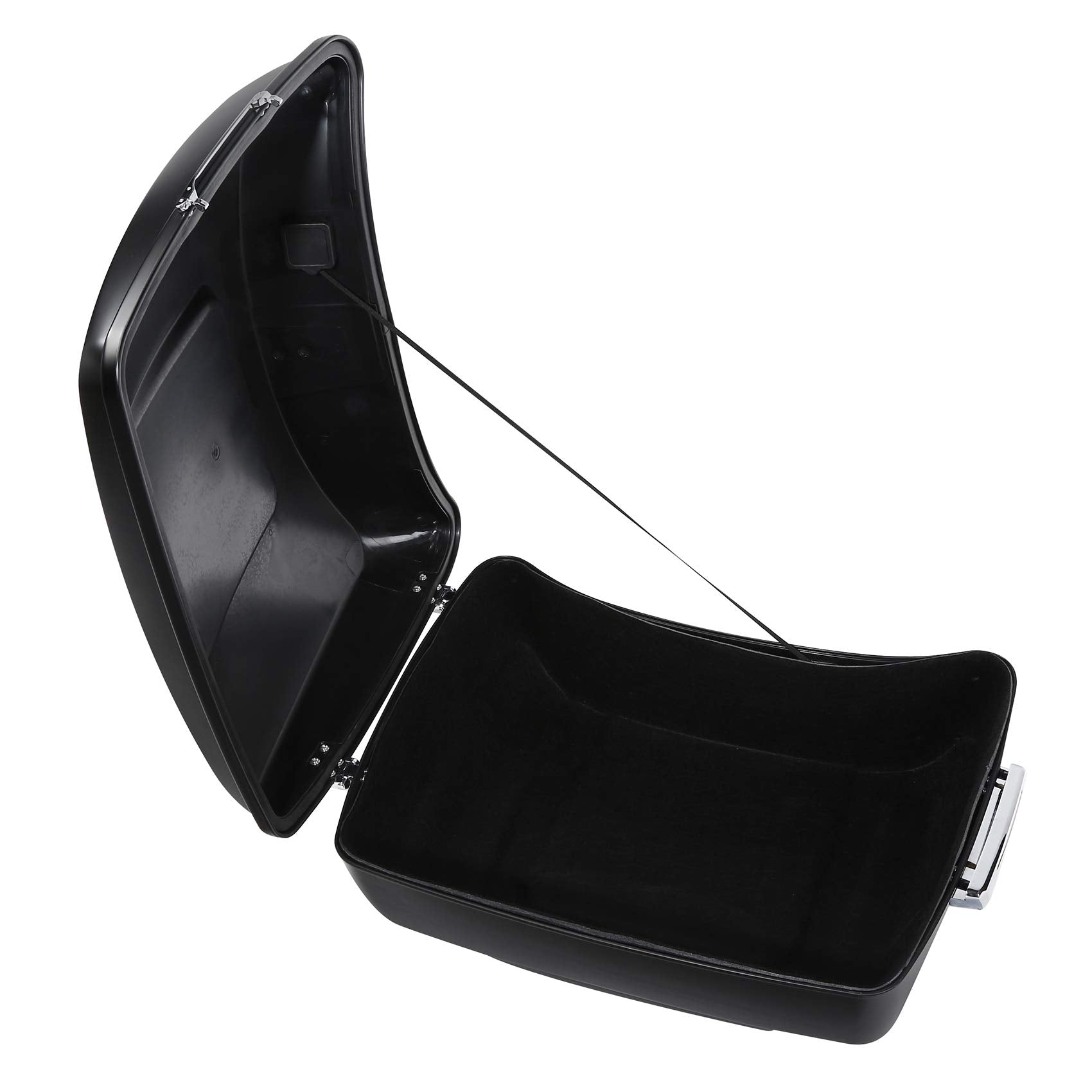 Tct-Motorparts Matte Black 13.7'' King Tour Pack Pak Trunk & Around Backrest Top Luggage Rack Fit For Harley Touring Road King Flhr Street Glide Road Glide Electra Glide Standard 1997-2023