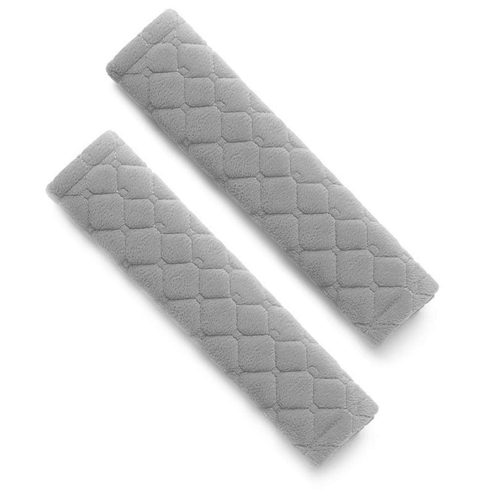 Surpassme Car Seat Belt Pads Cover, 2 Pack Seat Belt Shoulder Strap Covers Protector To Release Stress To Your Neck And Shoulder For A Safety Driving (Grey)