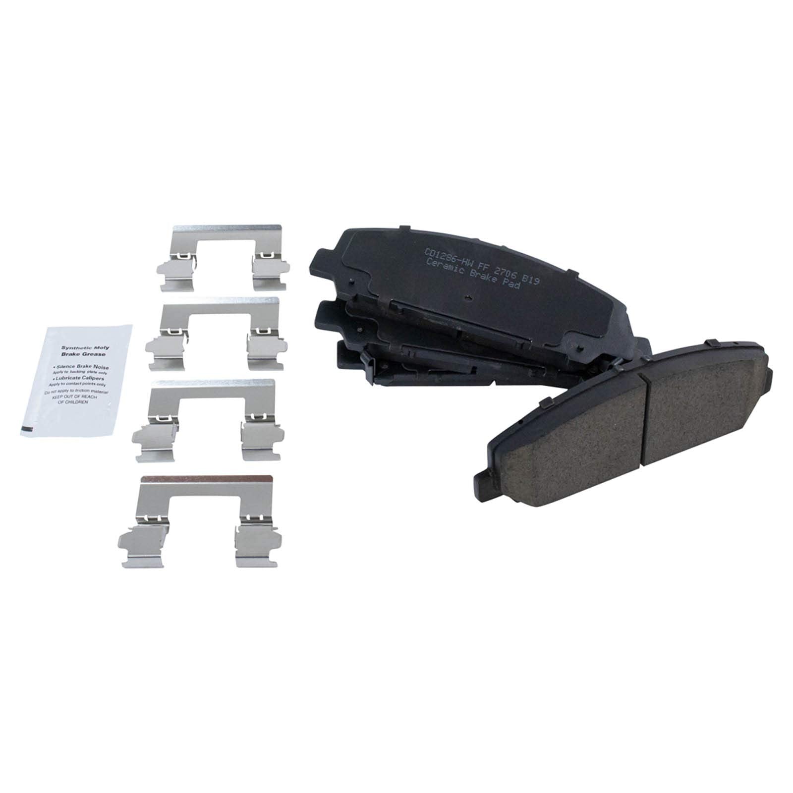 Trq Front Brake Pad & Rotor Kit Brake Pads Brake Rotor Ceramic Compatible With 2008-2010 Infiniti Qx56 2008-2011 Nissan Armada T