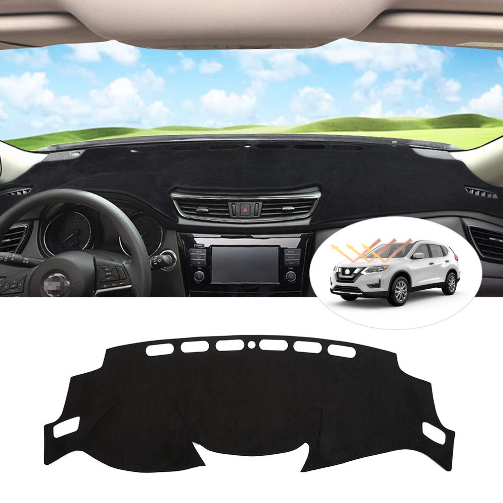 Cartist Dashboard Cover Mat for 2014-2018 2019 2020 Nissan Rogue Accessories Dash Cover Suede Dash Mat Sunshade Glare UV Rays Pr