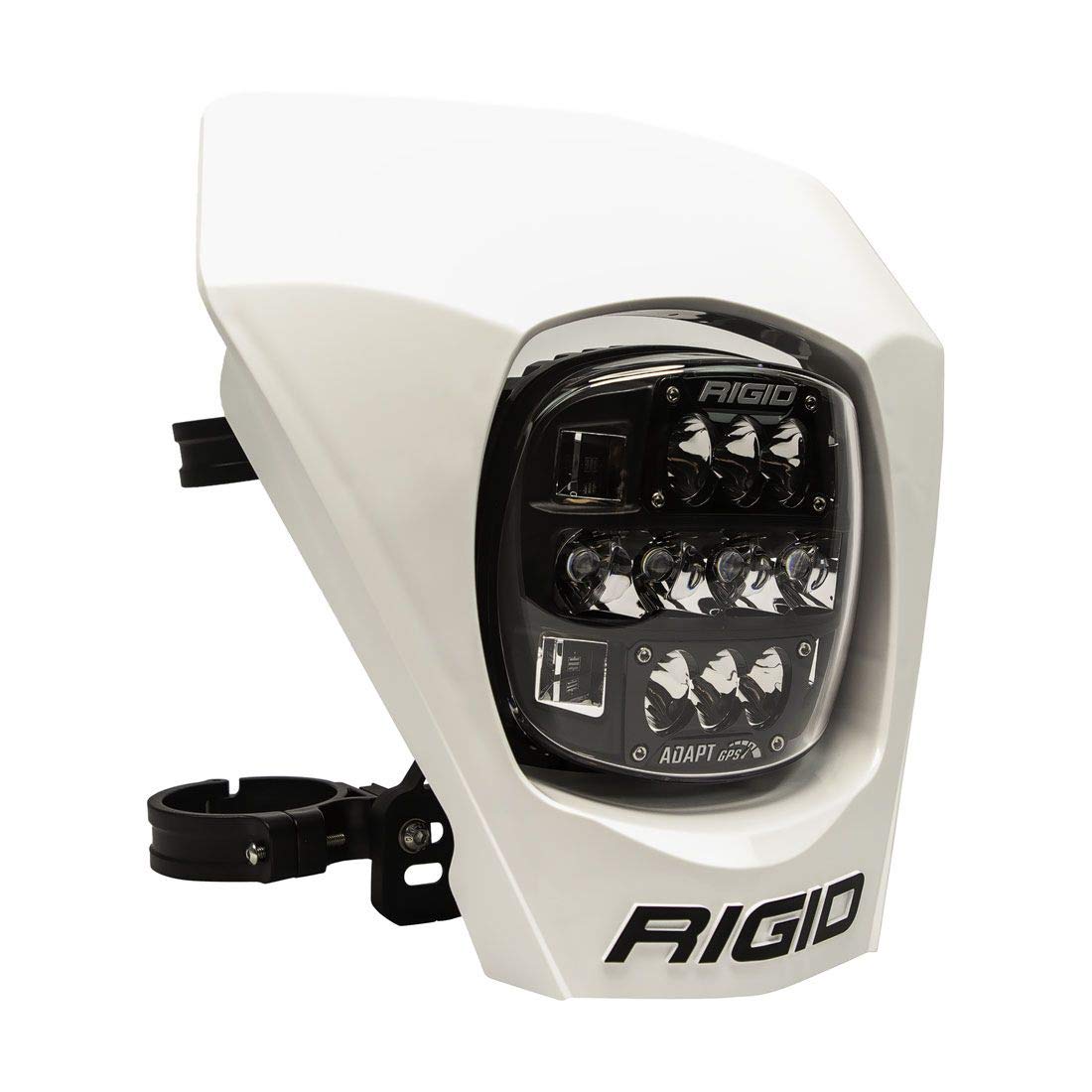 Rigid Industries – 300417 Adapt Xe Extreme Enduro Led Moto Kit – Led Light With 3 Lighting Zones – Gps Module (White)