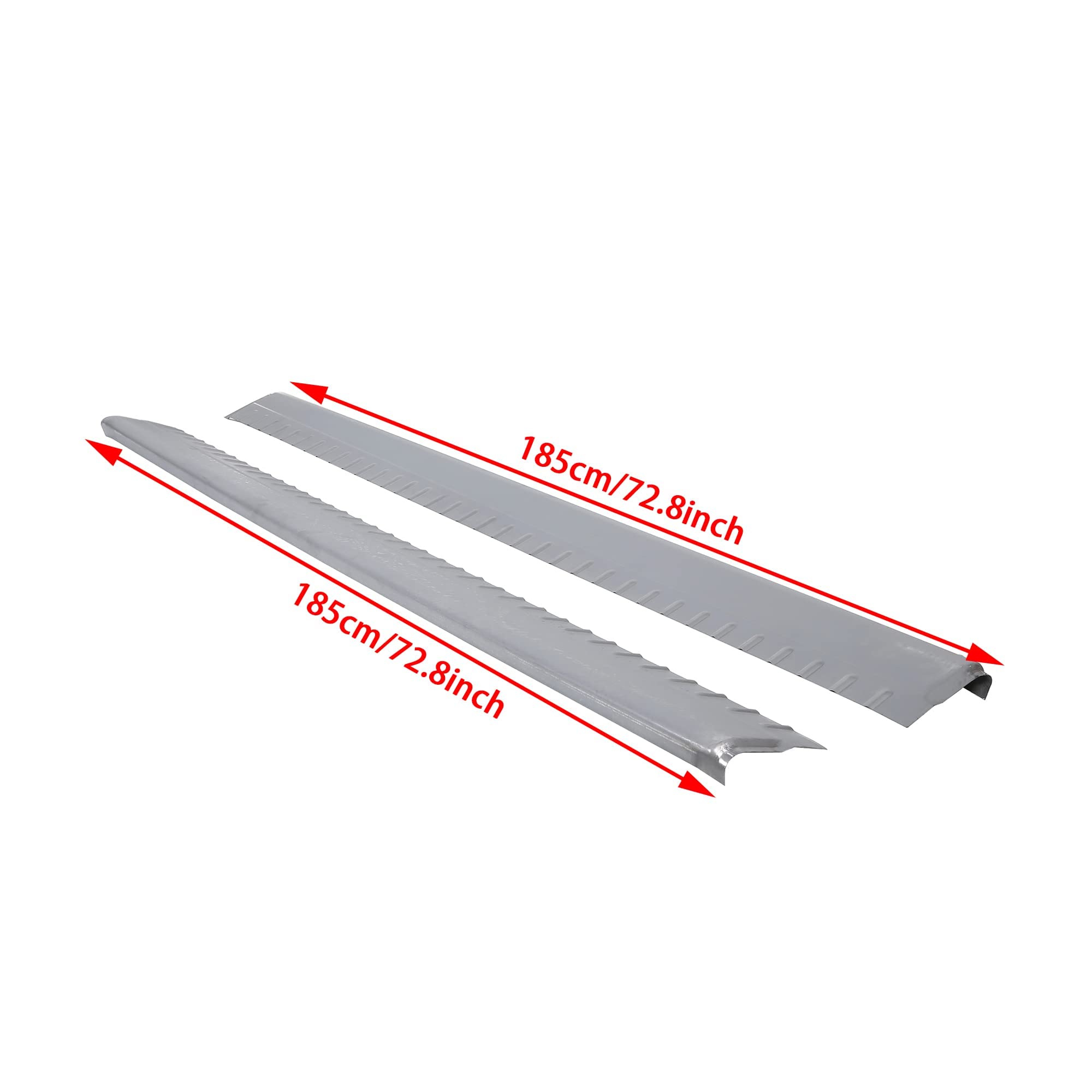 Ecotric Extended Cab Lower Slip-On Rocker Panels Compatible With 1999-2007 Chevy Silverado/Gmc Sierra Replace For 0856-001 0856-002