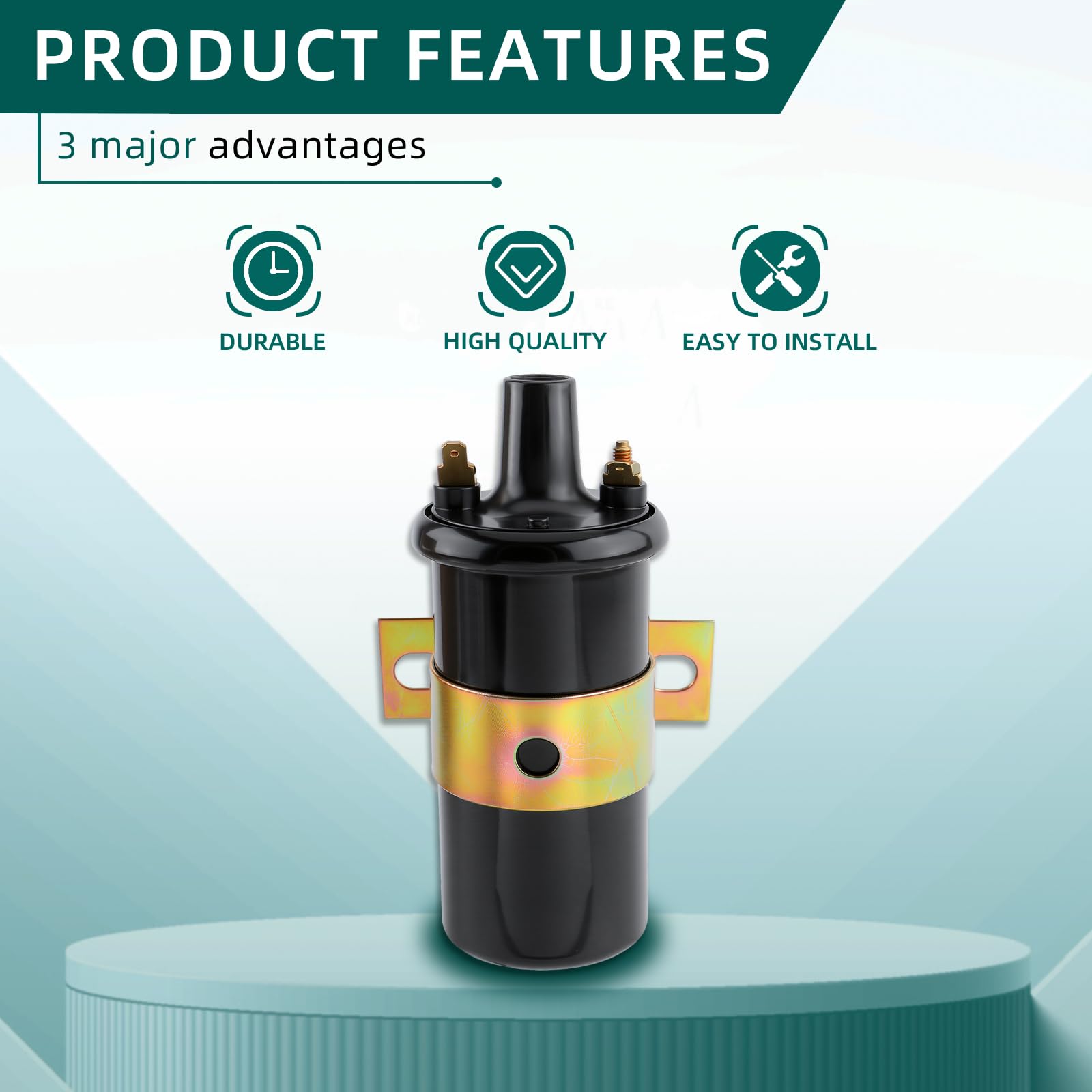 AUTOKAY 4151921S Ignition Coil Fits for Kohler K181, K241, K301, K321, K341 K91 K141 K161 K181 K241 K301-K361 Cast Iron Engine