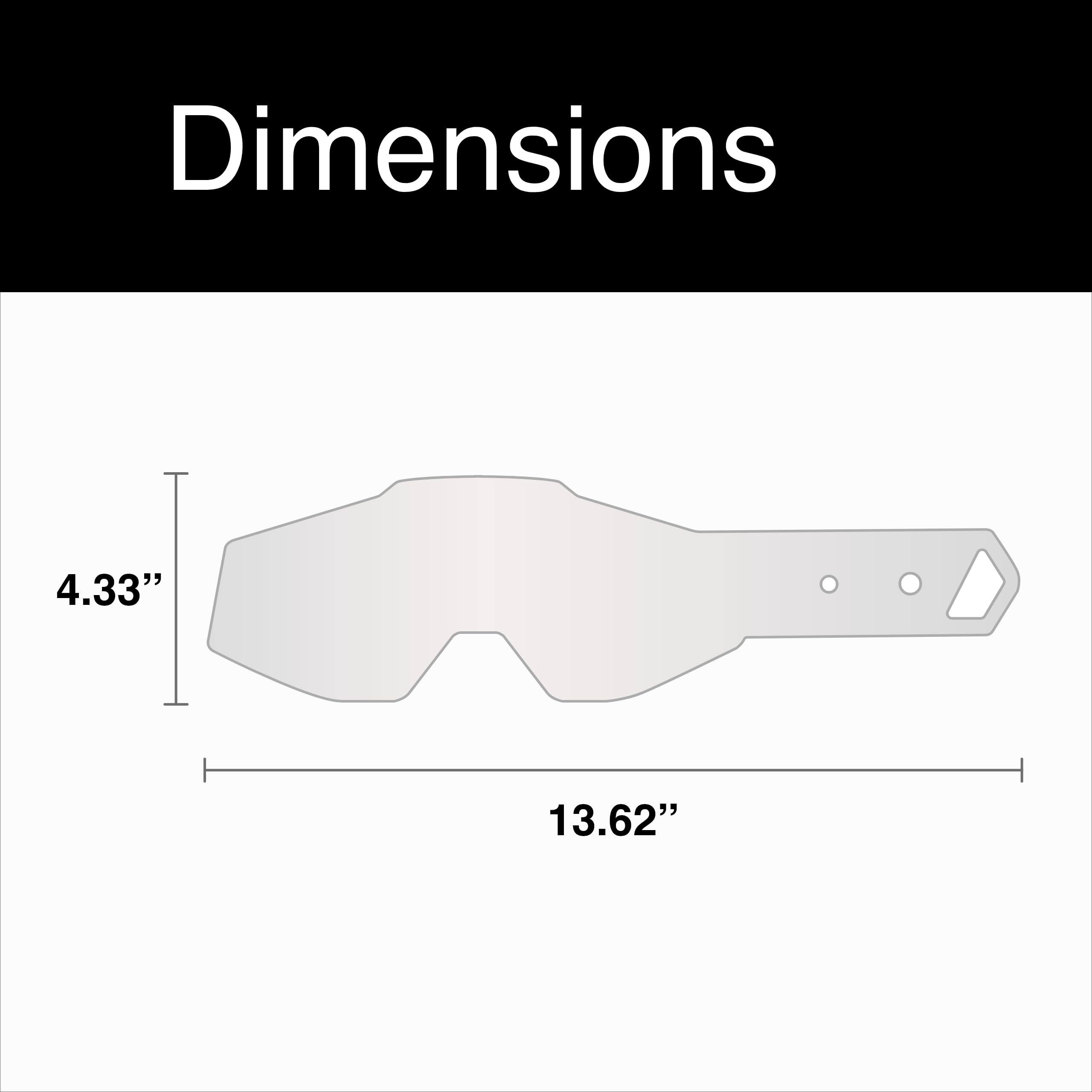 100% Standard Tear-Offs - Racecraft 1, Accuri 1, Strata 1 Compatible (20 Pack)