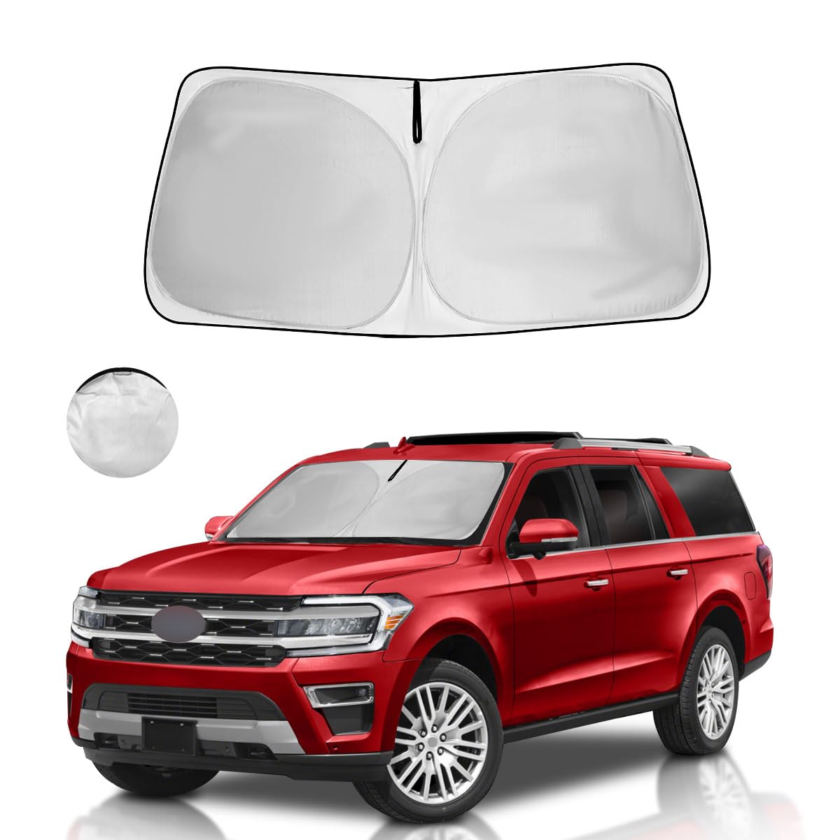 For Ford Expedition Windshield Sun Shade 2025-2018 Front Window Sunshade Fit Ford Expedition Suv Accessories Fodable Car Sun Vis