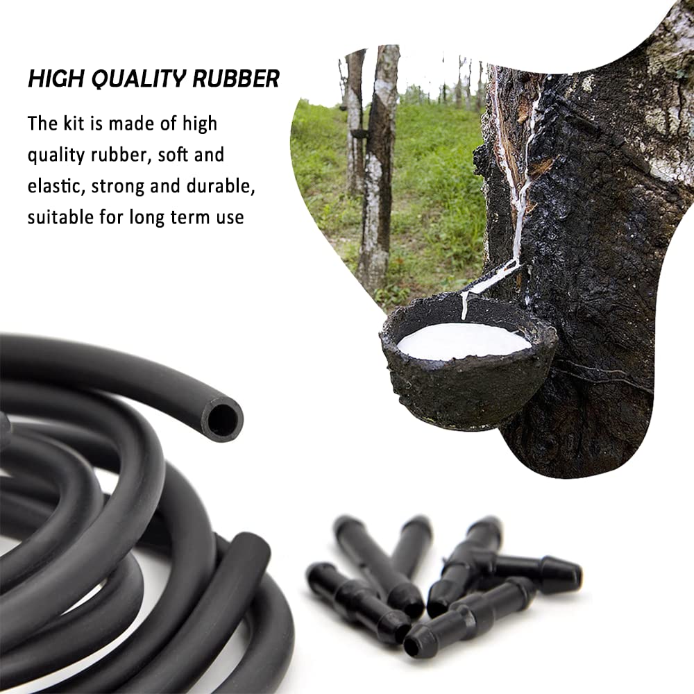 Windshield Washer Hose Repair Kit Include 4M/13Ft Automotive Replacement Windshield Washer Hoses+12 Pcs Hose Connectors,Compatible With Most Cars Suvs Trucks Washer Fluid Tank&Washer Nozzles