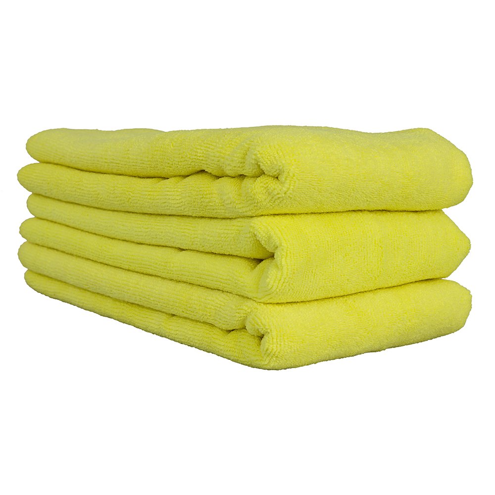 Chemical Guys Mic36503 Workhorse Xl Yellow Professional Grade Microfiber Towel (Safe For Car Wash, Home Cleaning & Pet Drying Cl