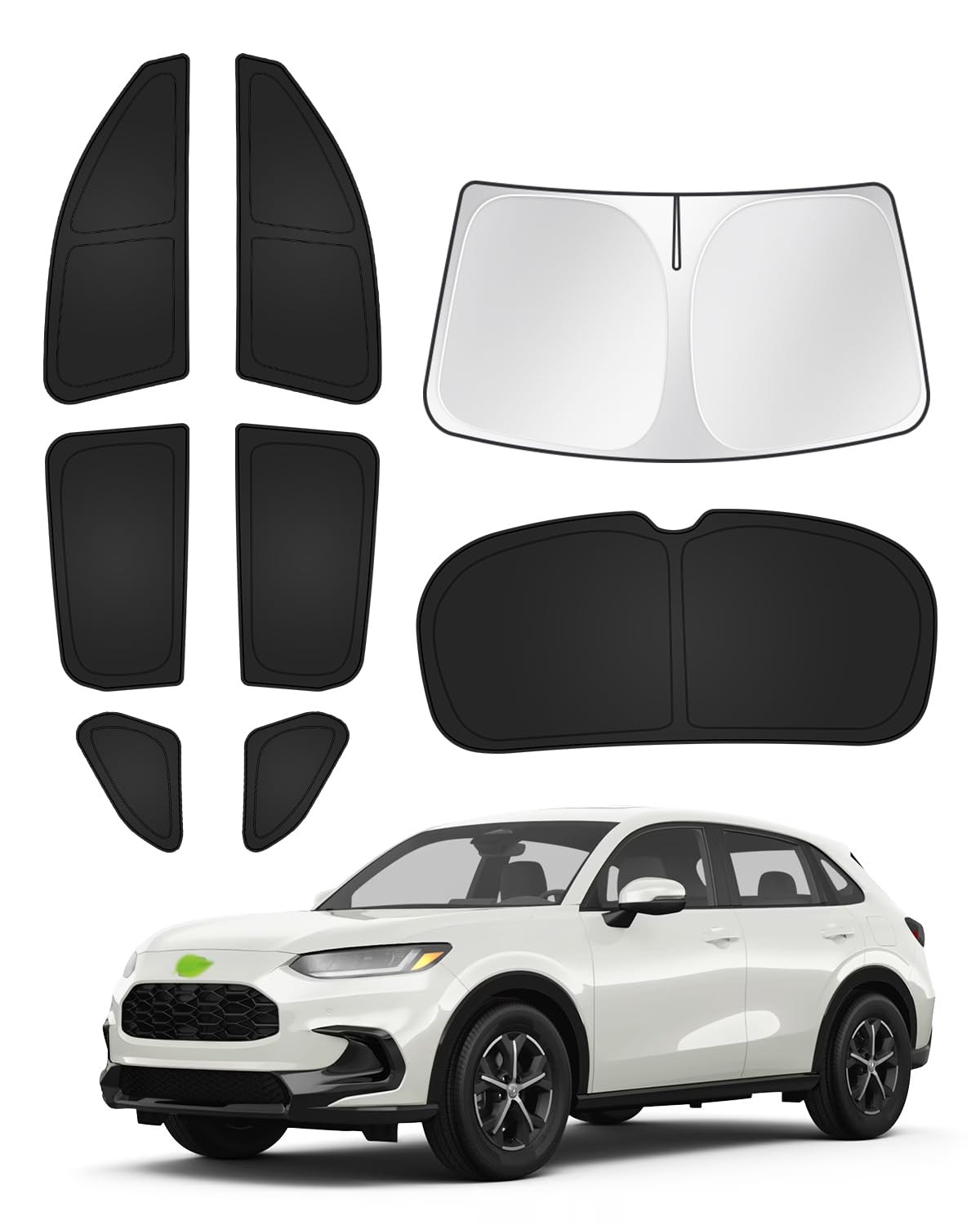 Canvcle Sunshades For Honda Hrv 2023-2024 2025 Hr-V Accessories Windshield Sun Shade Side Rear Window Shade Cover Sun Visor Shie