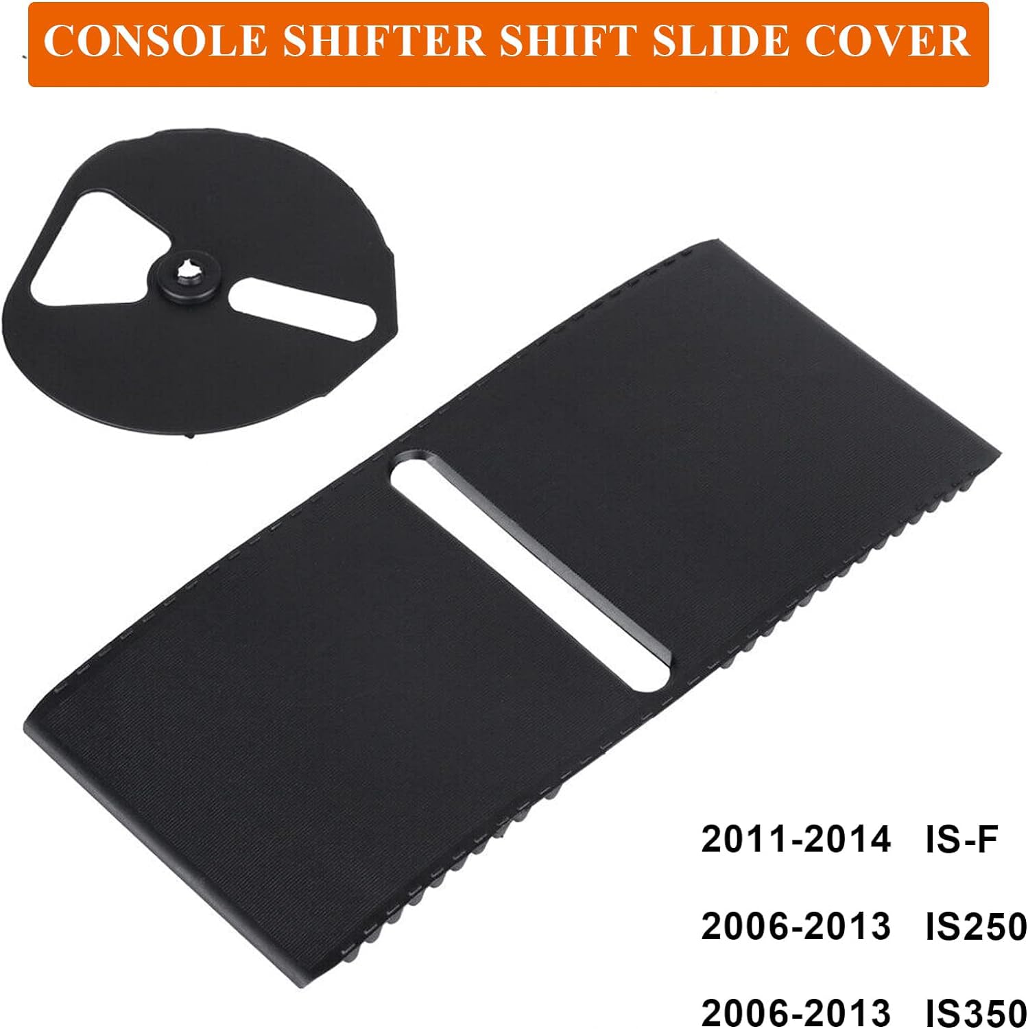 E-Vniko Shift Slider Center Console Slide Cover Compatible for Lexus IS250 IS350 2005-2013 Replace Gear Shift Position Slide Cov