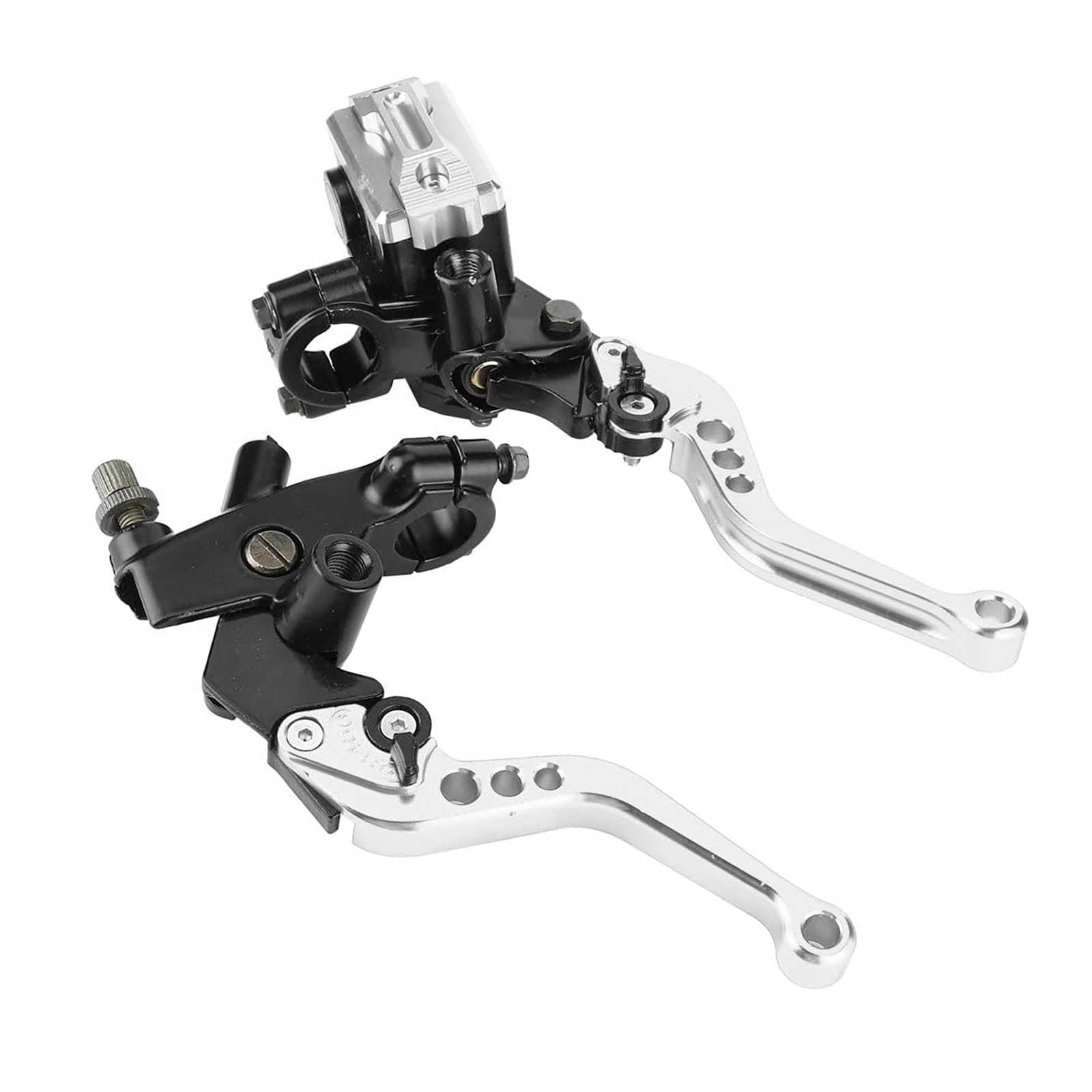 PACEWALKER Universal Motorcycle 7/8'' 22mm Handlebar Brake Master Cylinder Clutch Lever Left & Right Set for Honda Kawasaki Suzu