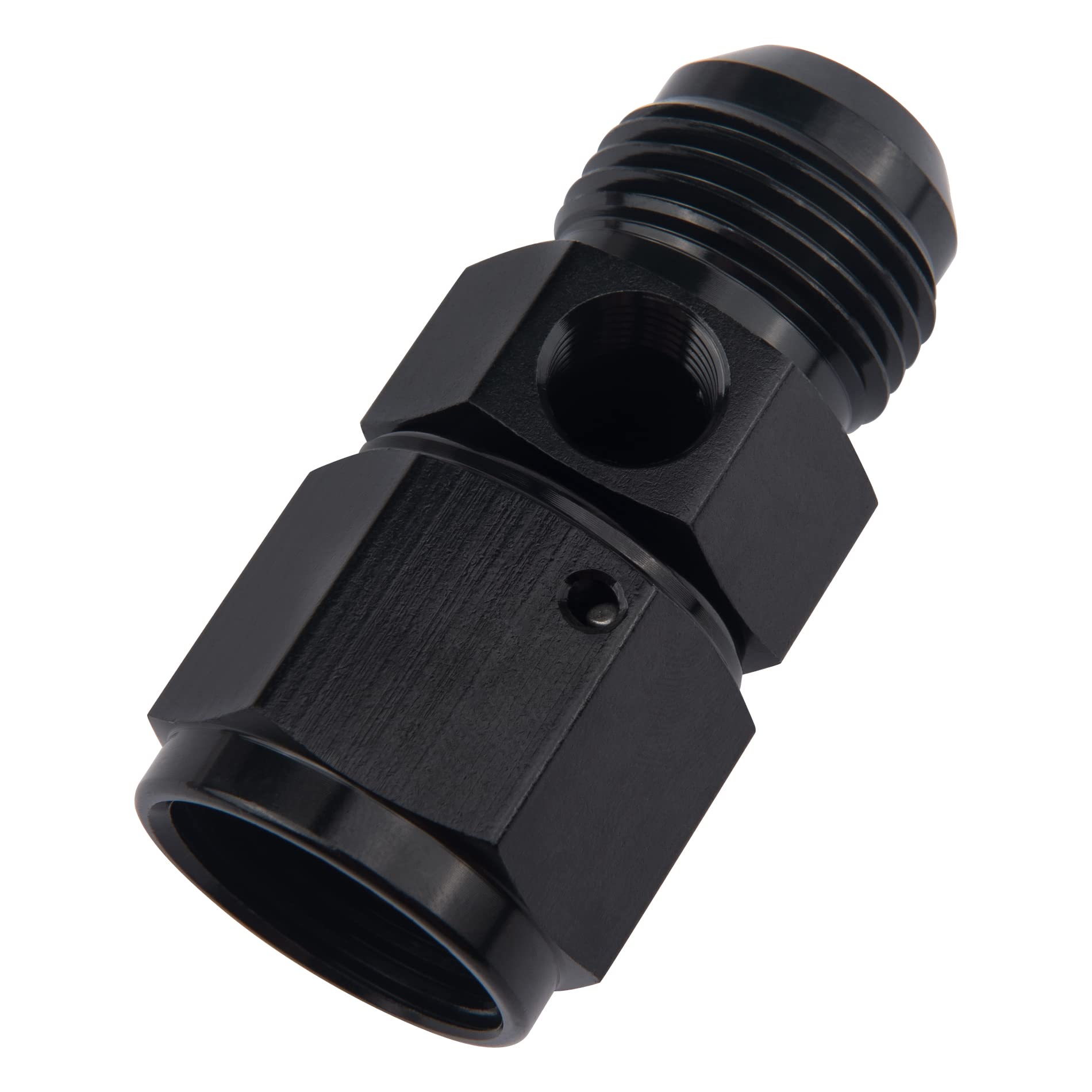 Evil Energy 10An Male Flare To -10 Female Swivel With 1/8 Npt Gauge Port Fuel Pressure Take Off Fitting Adapter Aluminum