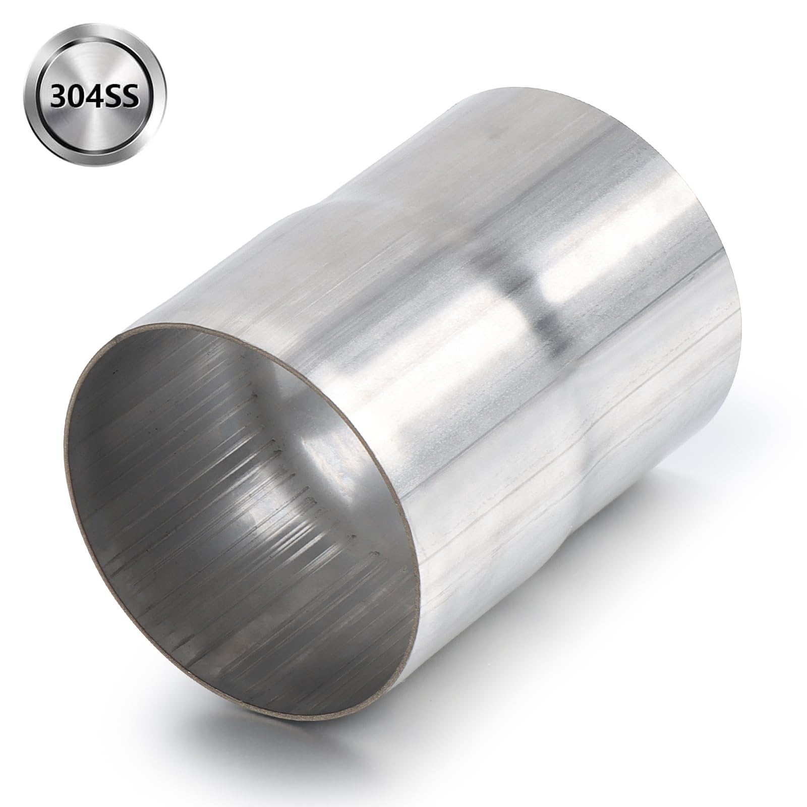 A-Karck Exhaust Adapter Connector 3'' Id To 3'' Od, Exhaust Pipe Reducer 4'' Overall Length 304 Stainless Steel
