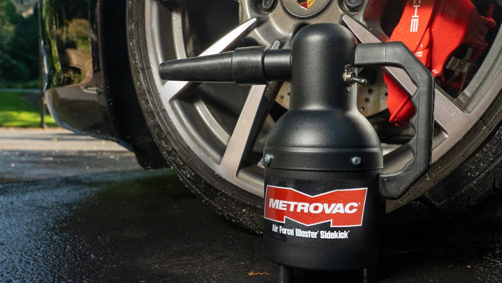 Metrovac Sk-1Cd Air Force Sidekick Blower System - Heavy Duty Car & Motorcycle Vacuum Cleaner, Dryer - Powerful Compact Air Dust