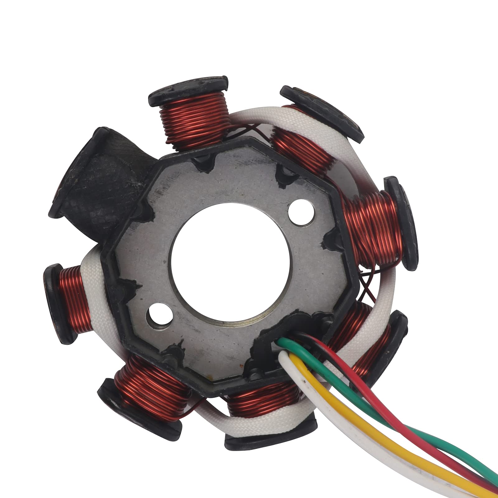 YINNCKE Magneto Ignition Stator 5 wires AC 8 Poles Fits for GY6 49cc 50cc 80cc 100cc 125cc 150cc 139QMB 147QMD 152QMI 157QMJ Sco