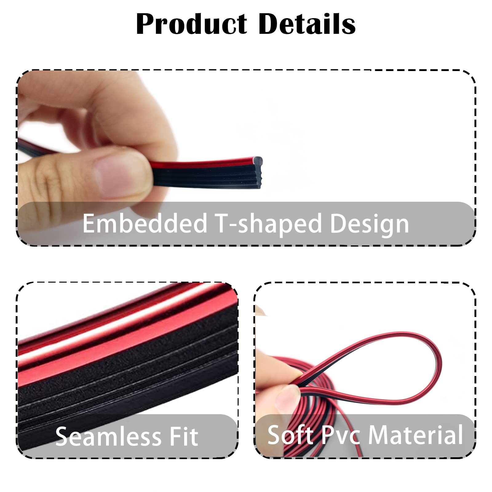 OSIFIT Car Interior Trim Strips,Universal 33ft Car Electroplating Decoration Styling Door Dashboard, Flexible Interior Trim Acce